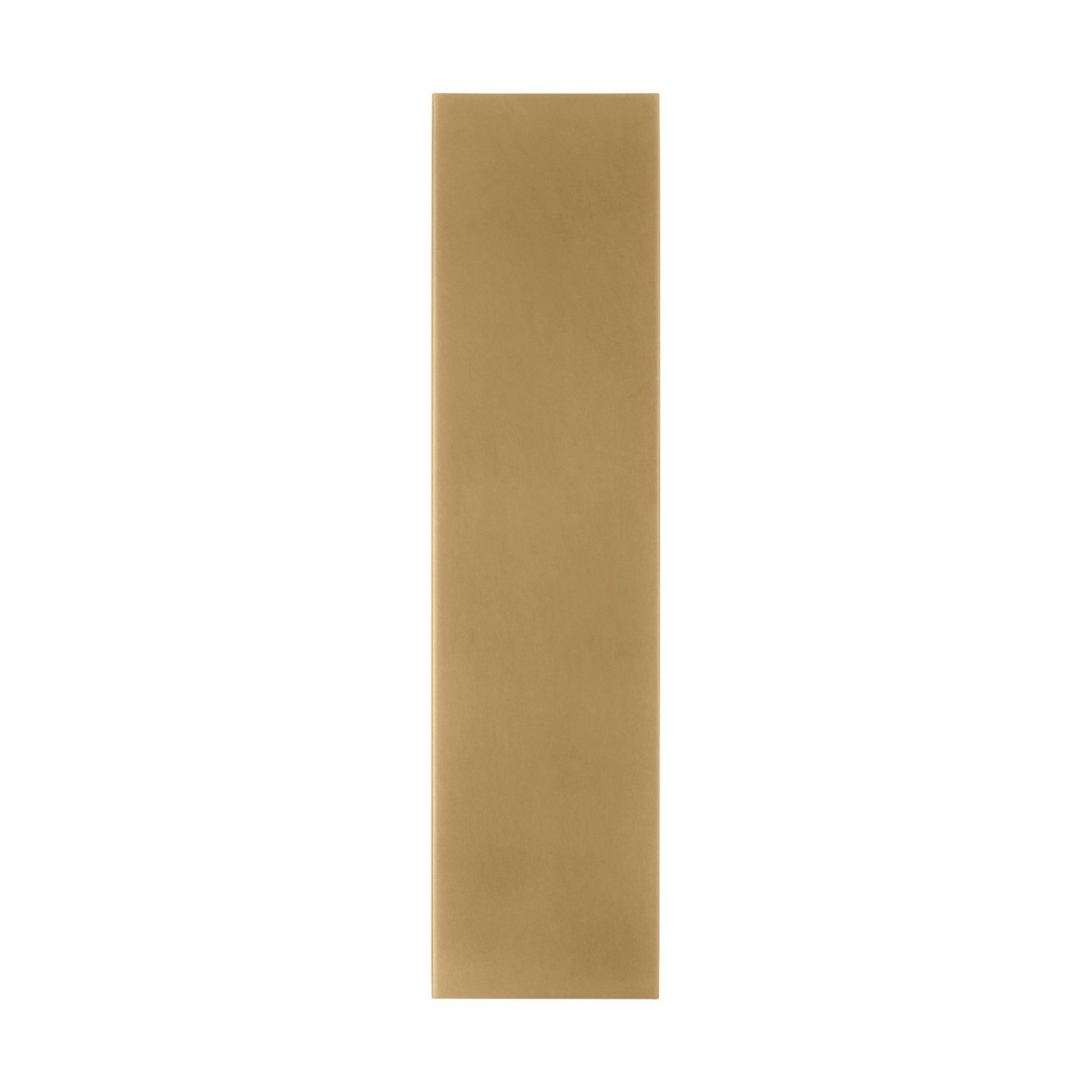 Pressa 12" LED Square Medium Wall Light, 120-277V, Natural Brass Finish - Bees Lighting