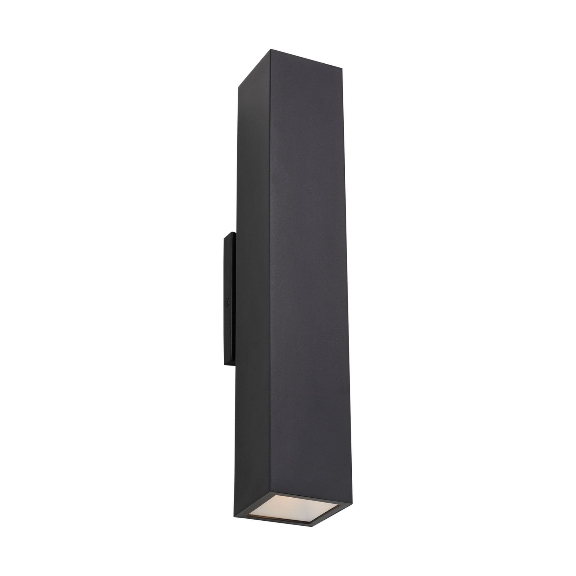 Pressa 17" LED Square Large Wall Light, 120-277V, Black Finish - Bees Lighting