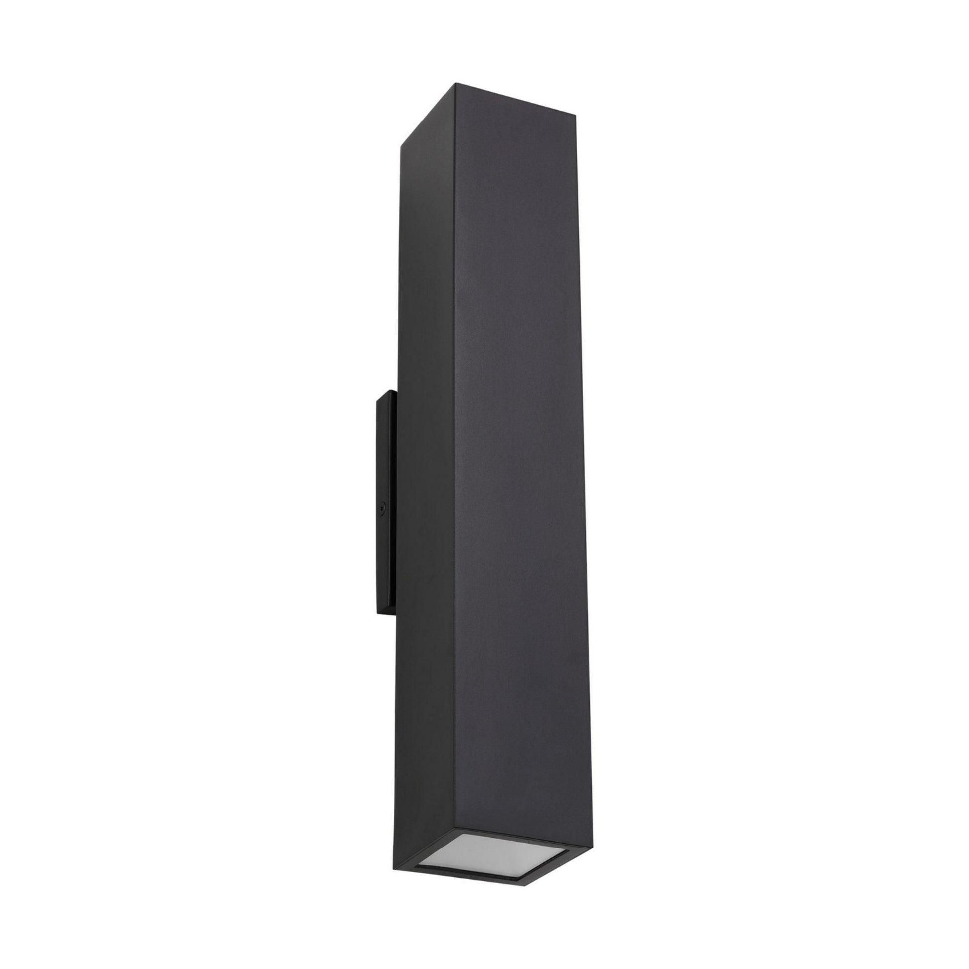 Pressa 17" LED Square Large Wall Light, 120-277V, Black Finish - Bees Lighting