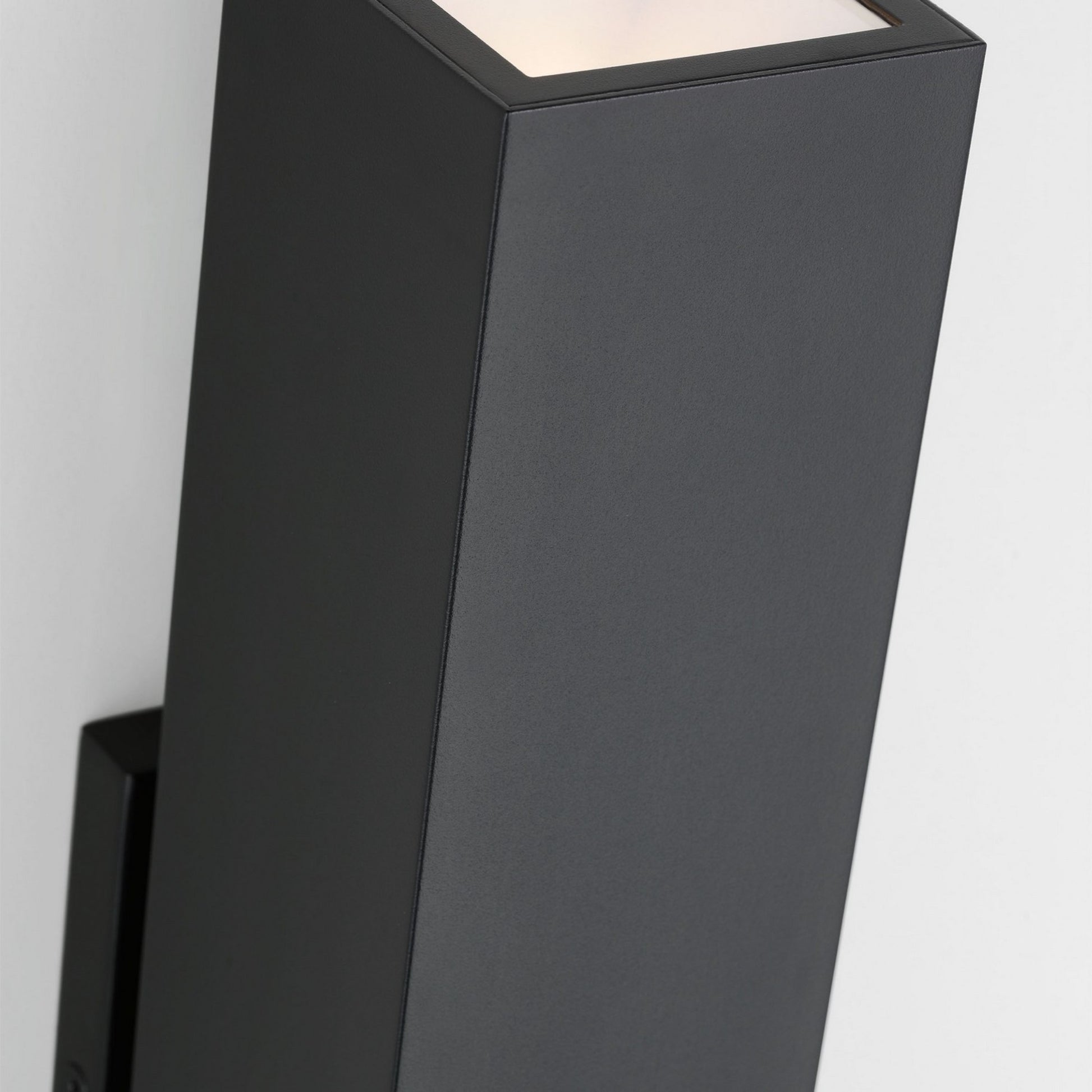 Pressa 17" LED Square Large Wall Light, 120-277V, Black Finish - Bees Lighting