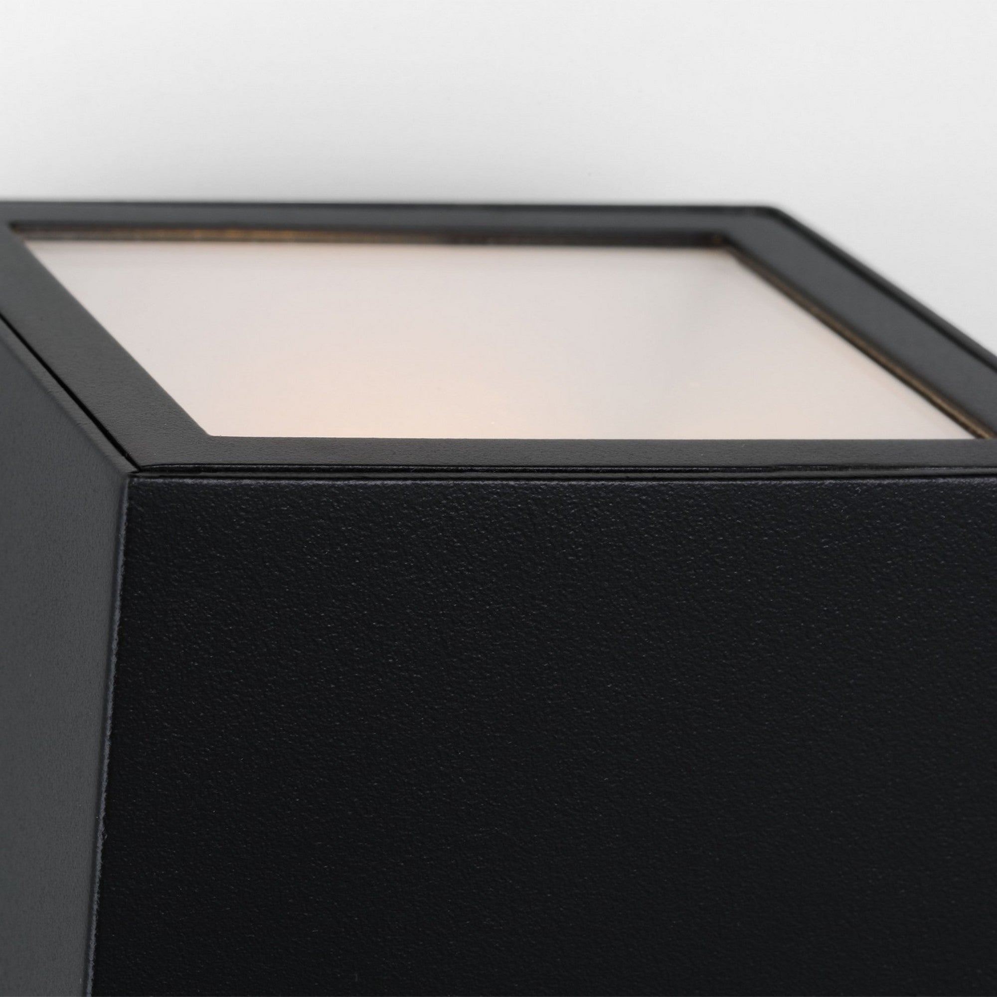 Pressa 26" LED Square X-Large Wall Light, 120-277V, Black Finish - Bees Lighting