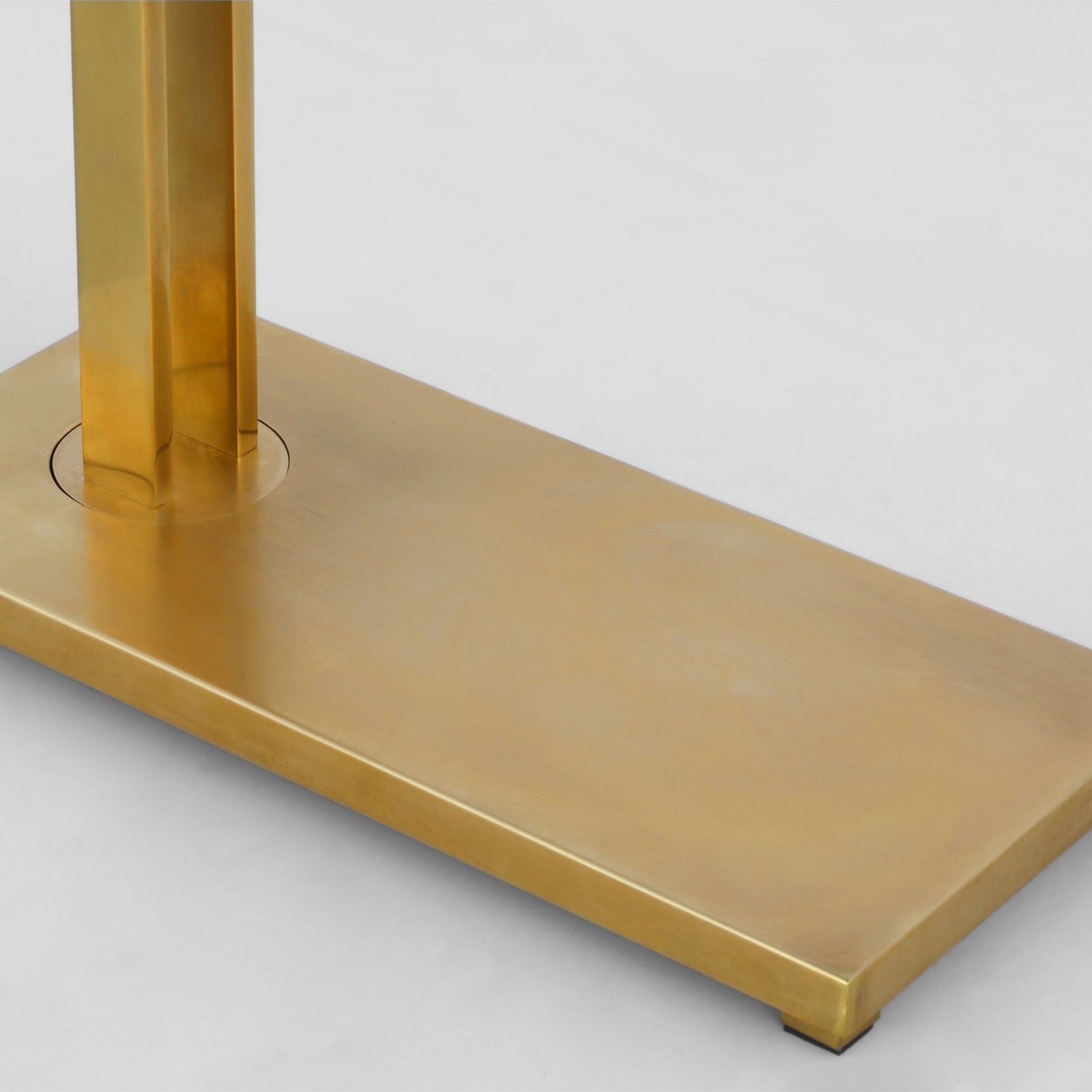 Stagger LED Table Lamp, Natural Brass Finish - Bees Lighting
