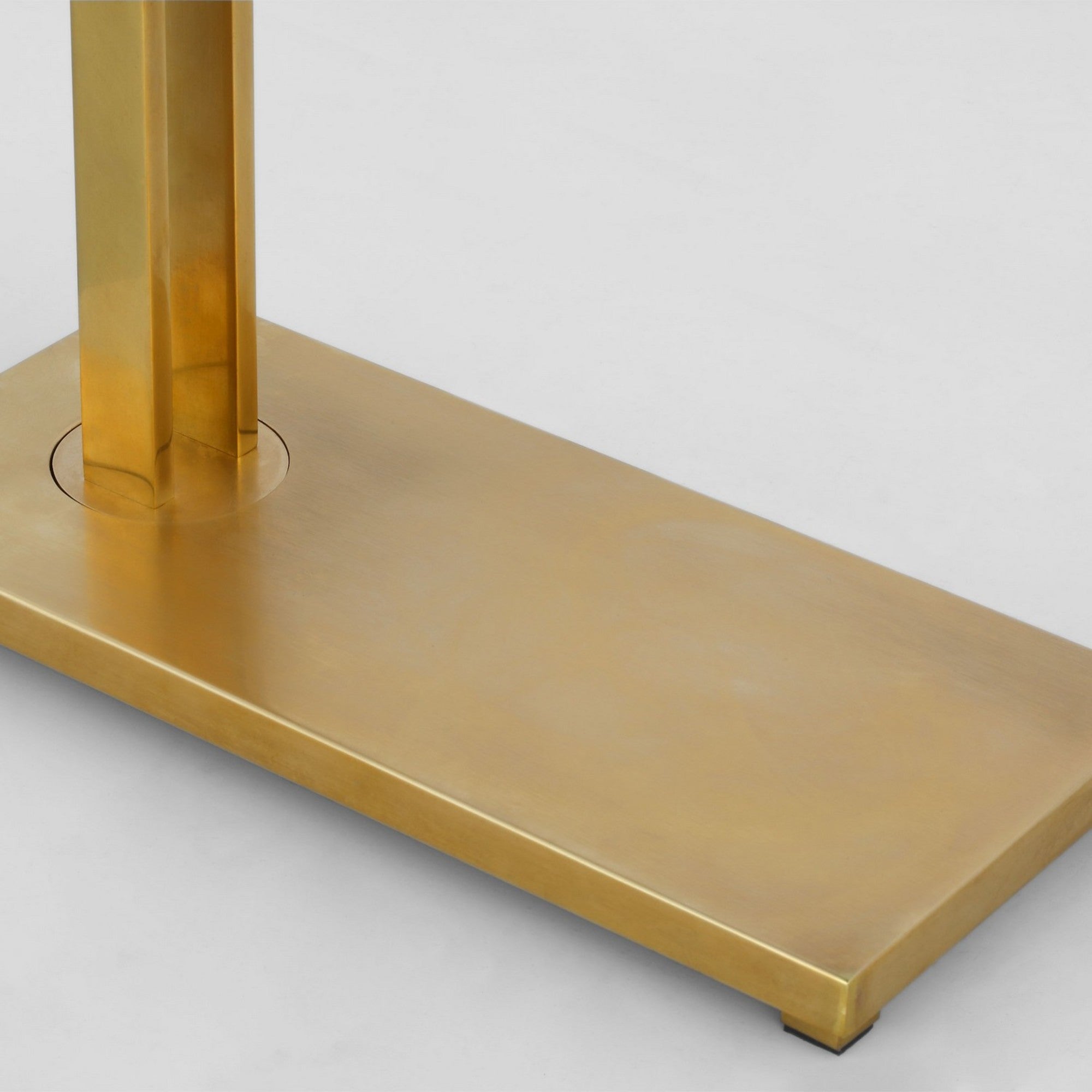 Stagger LED Table Lamp, Natural Brass Finish - Bees Lighting