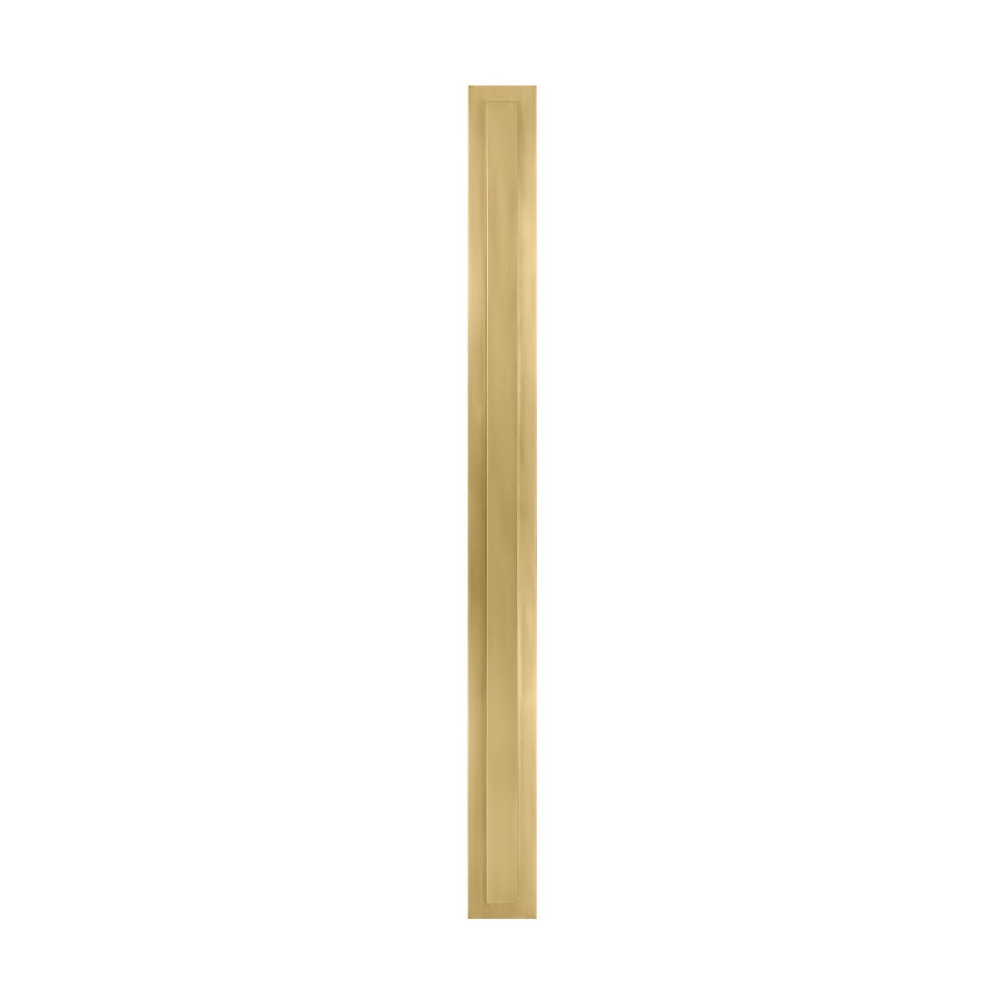 Aspen 60" LED Outdoor Wall Light, 120-277V, Natural Brass Finish - Bees Lighting