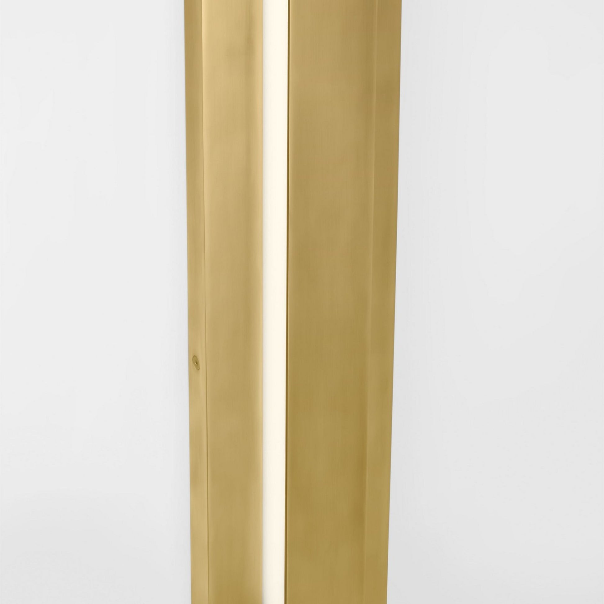 Aspen 60" LED Outdoor Wall Light, 120-277V, Natural Brass Finish - Bees Lighting