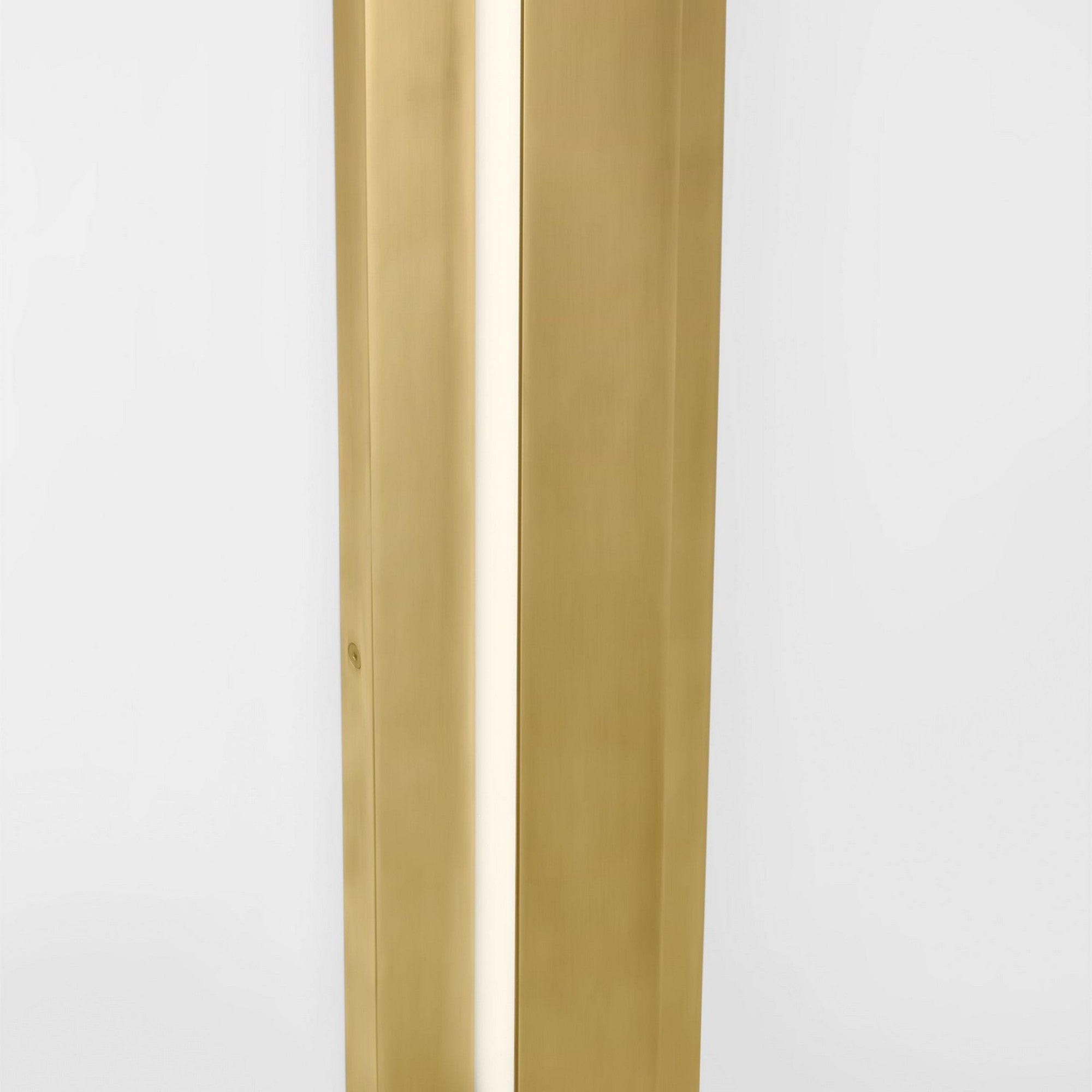 Aspen 60" LED Outdoor Wall Light, 120-277V, Natural Brass Finish - Bees Lighting