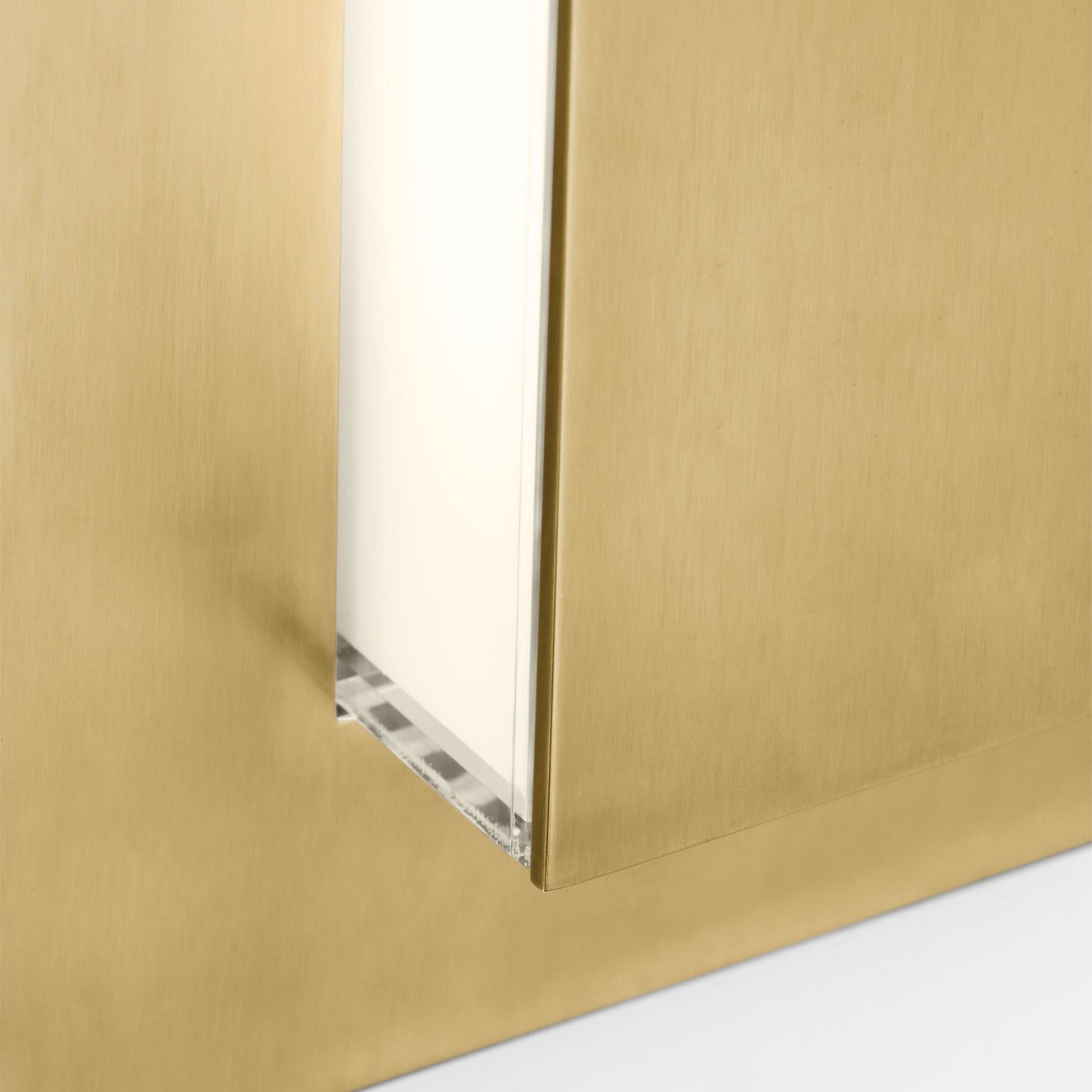 Aspen 60" LED Outdoor Wall Light, 120-277V, Natural Brass Finish - Bees Lighting