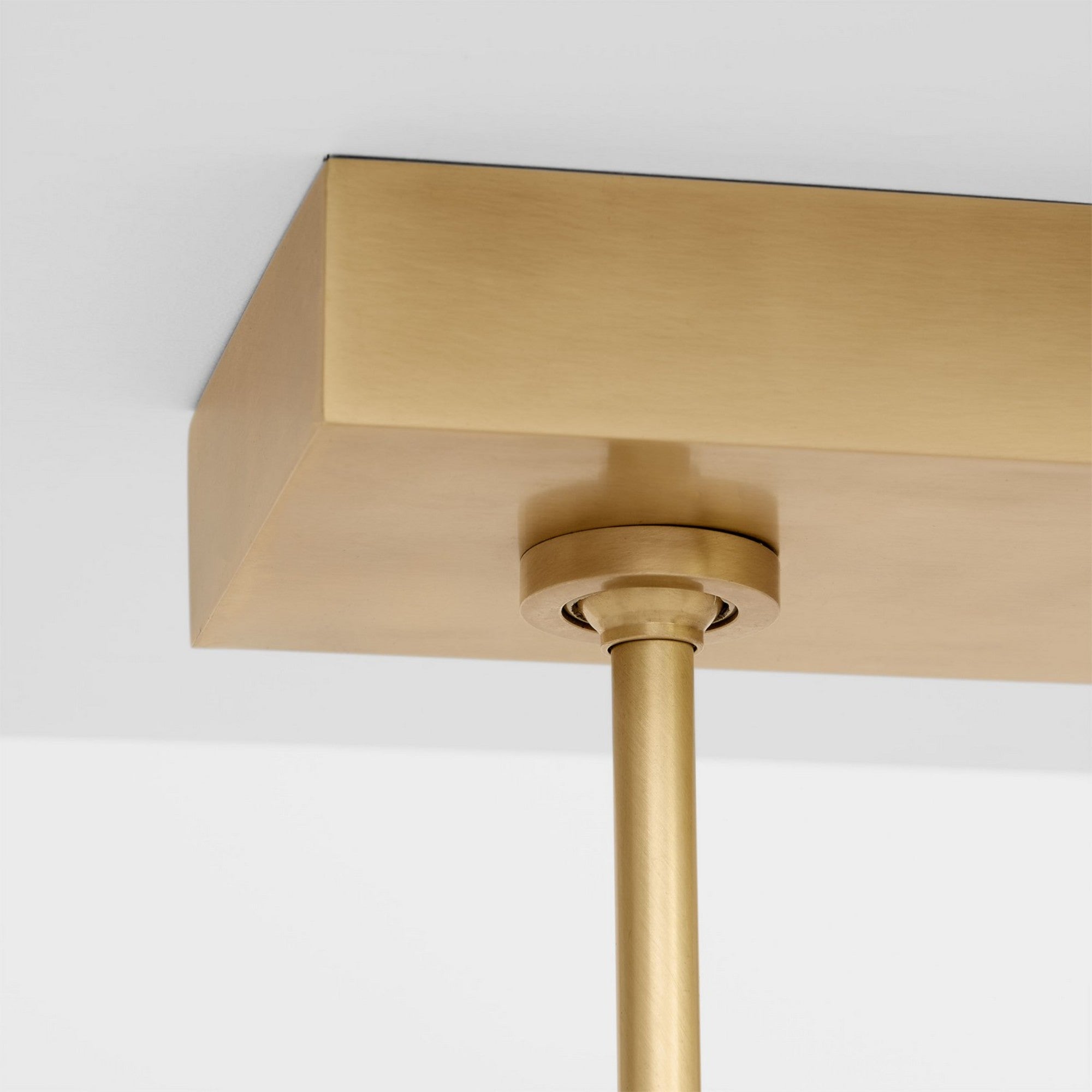 Laurel 72" LED Large X-Linear Pendant, 120-277V, Natural Brass Finish - Bees Lighting