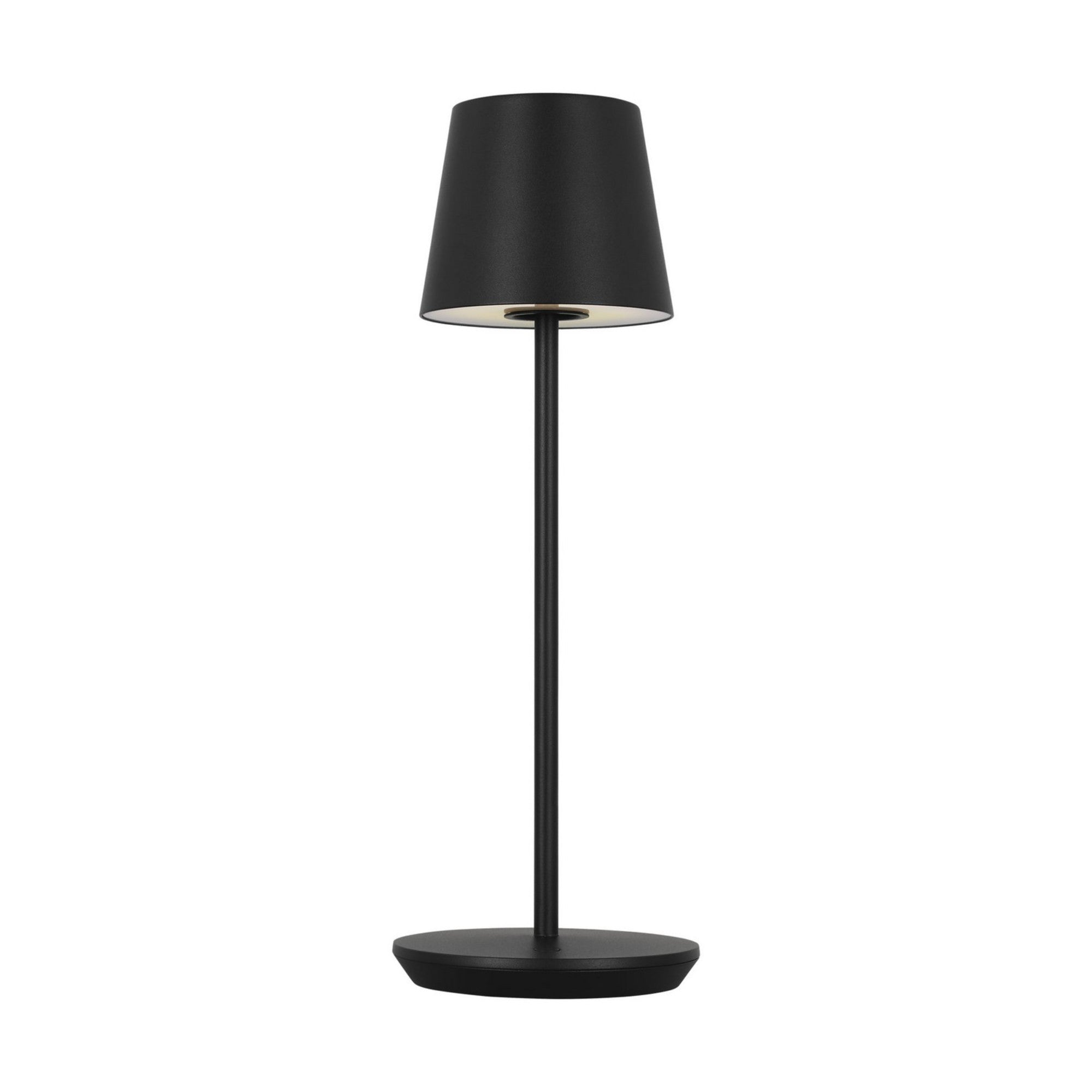 Nevis Accent Rechargeable Table Lamp, Black Finish - Bees Lighting