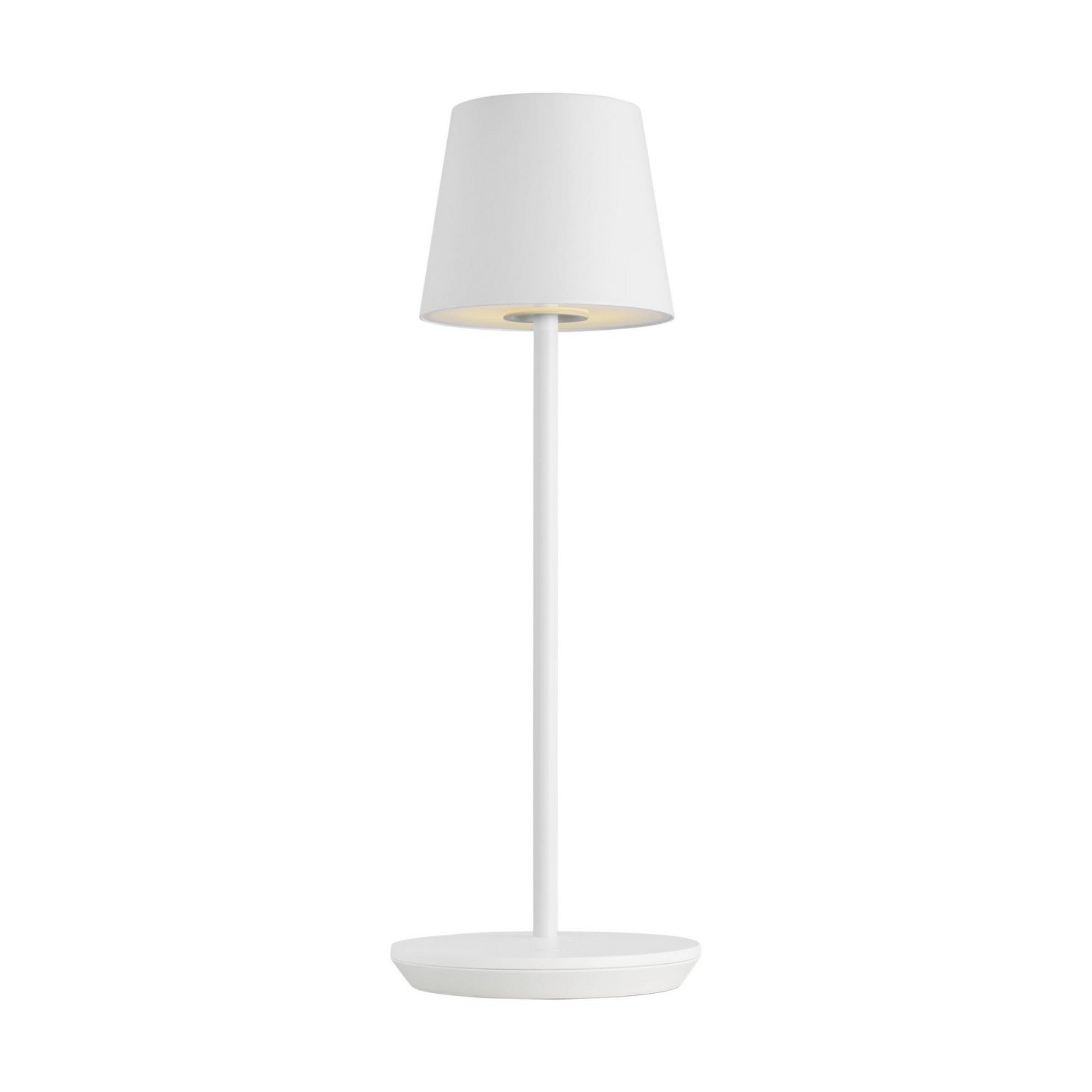 Nevis Accent Rechargeable Table Lamp, Matte White Finish - Bees Lighting