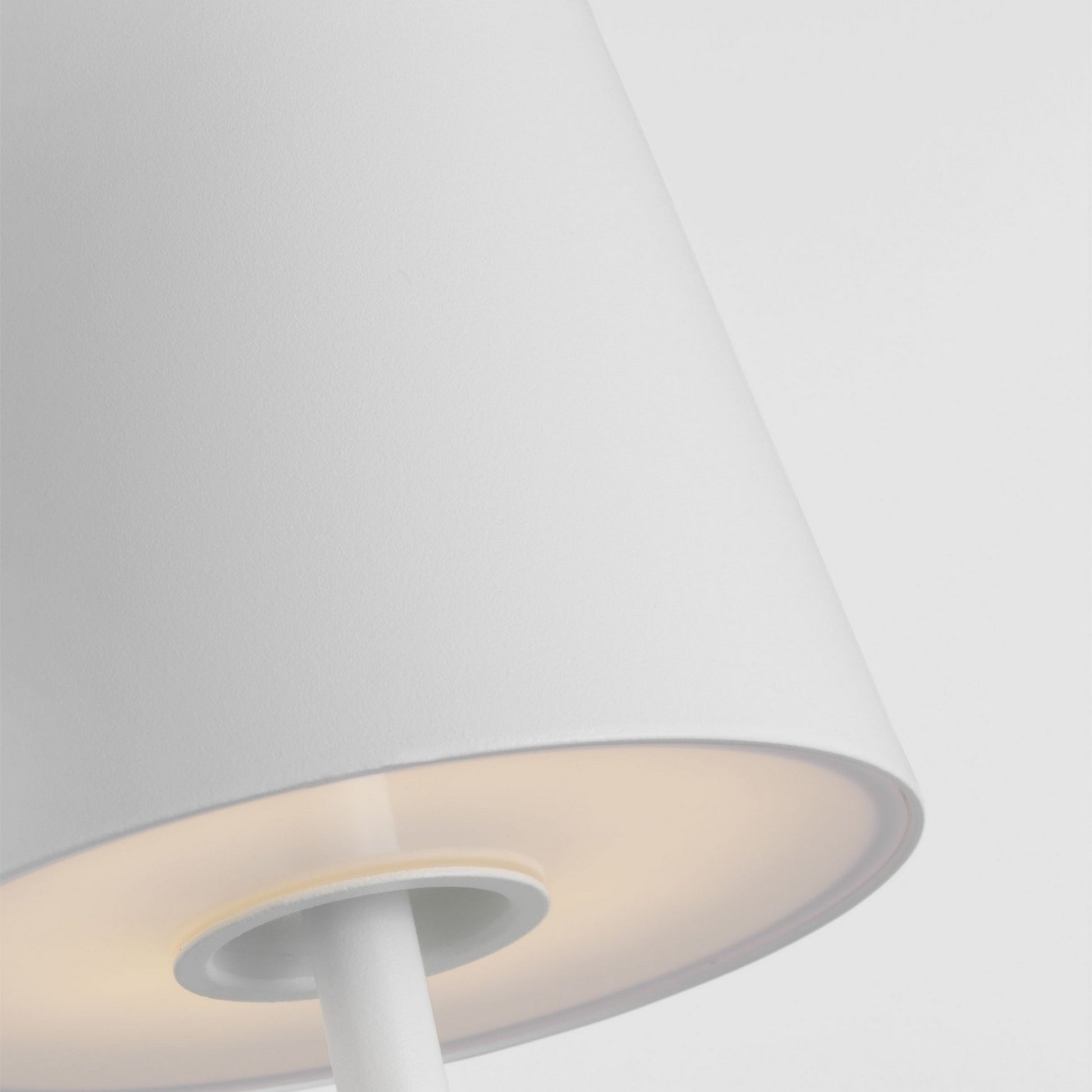 Nevis Accent Rechargeable Table Lamp, Matte White Finish - Bees Lighting