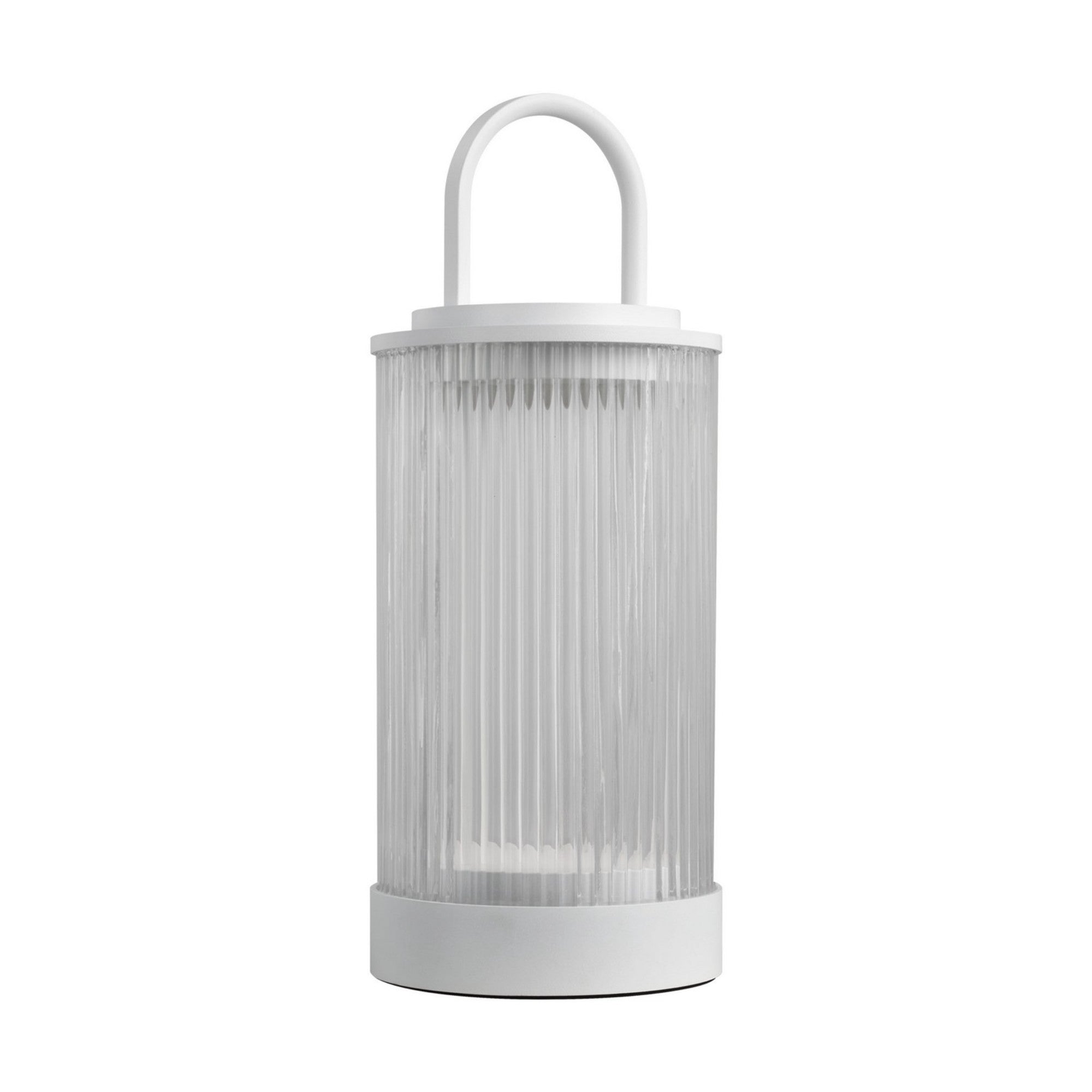 Tawa Accent Rechargeable Table Lamp, 120-240V, Matte White Finish - Bees Lighting