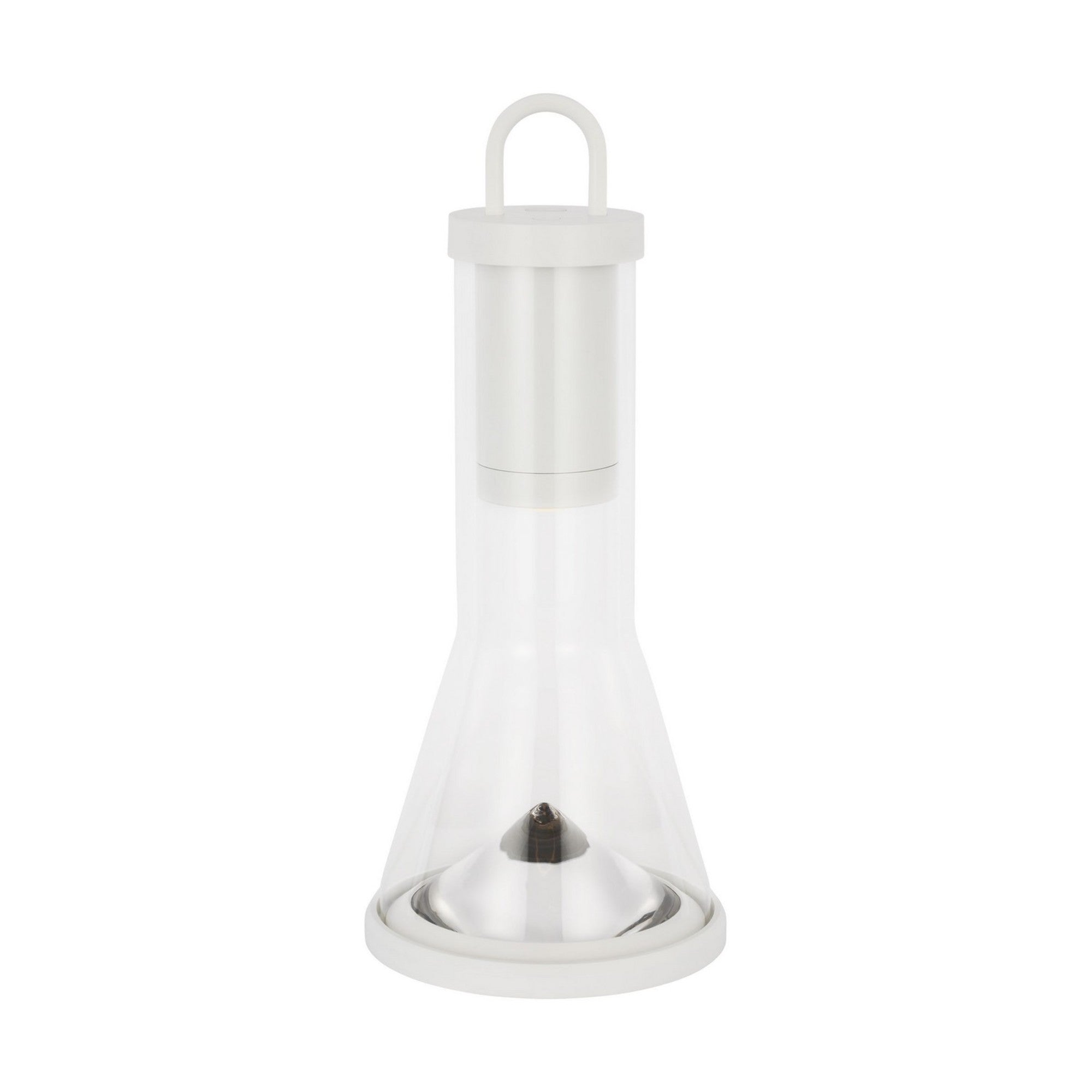 Kandella LED Accent Rechargeable Table Lamp, 120-240V, Matte White Finish - Bees Lighting