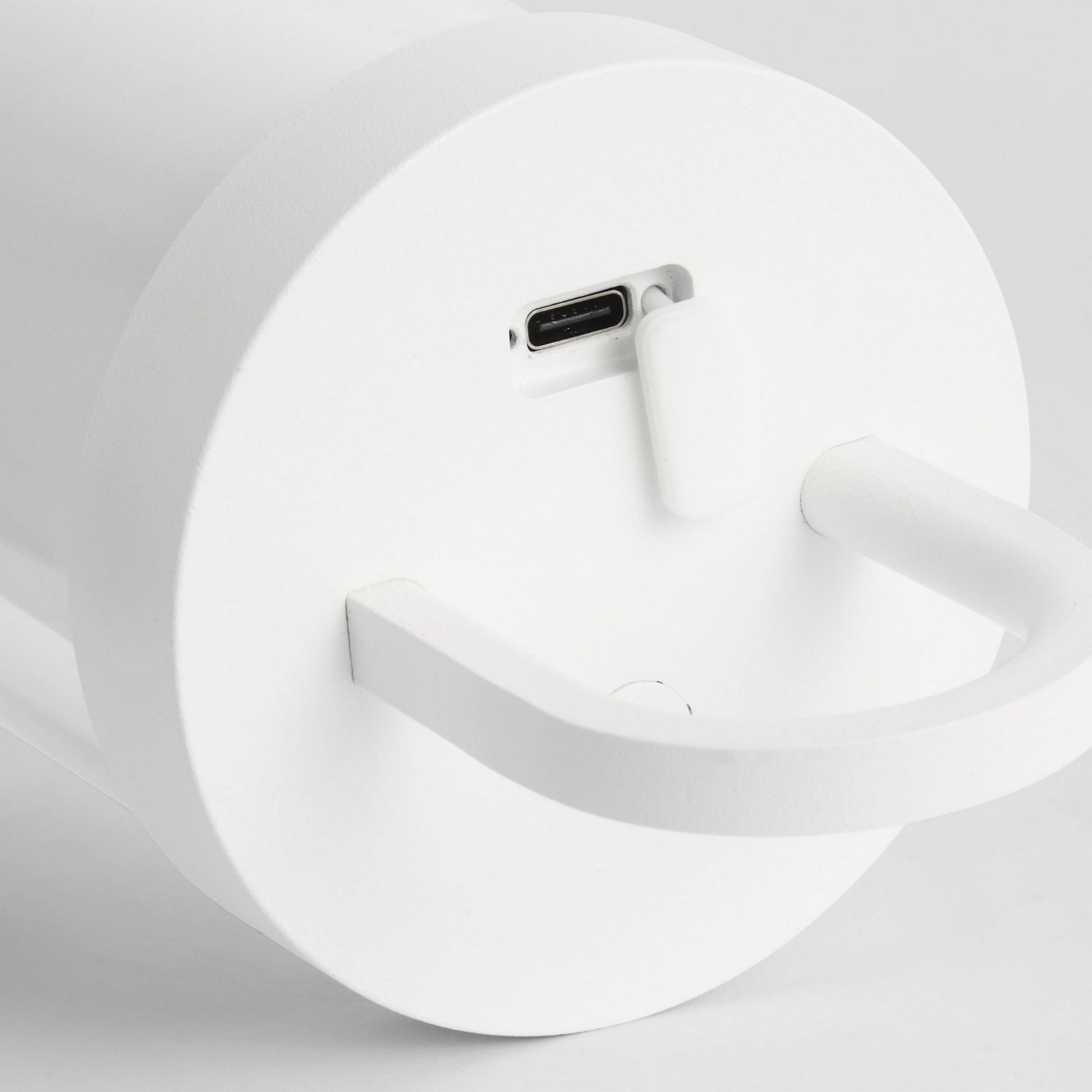 Kandella LED Accent Rechargeable Table Lamp, 120-240V, Matte White Finish - Bees Lighting