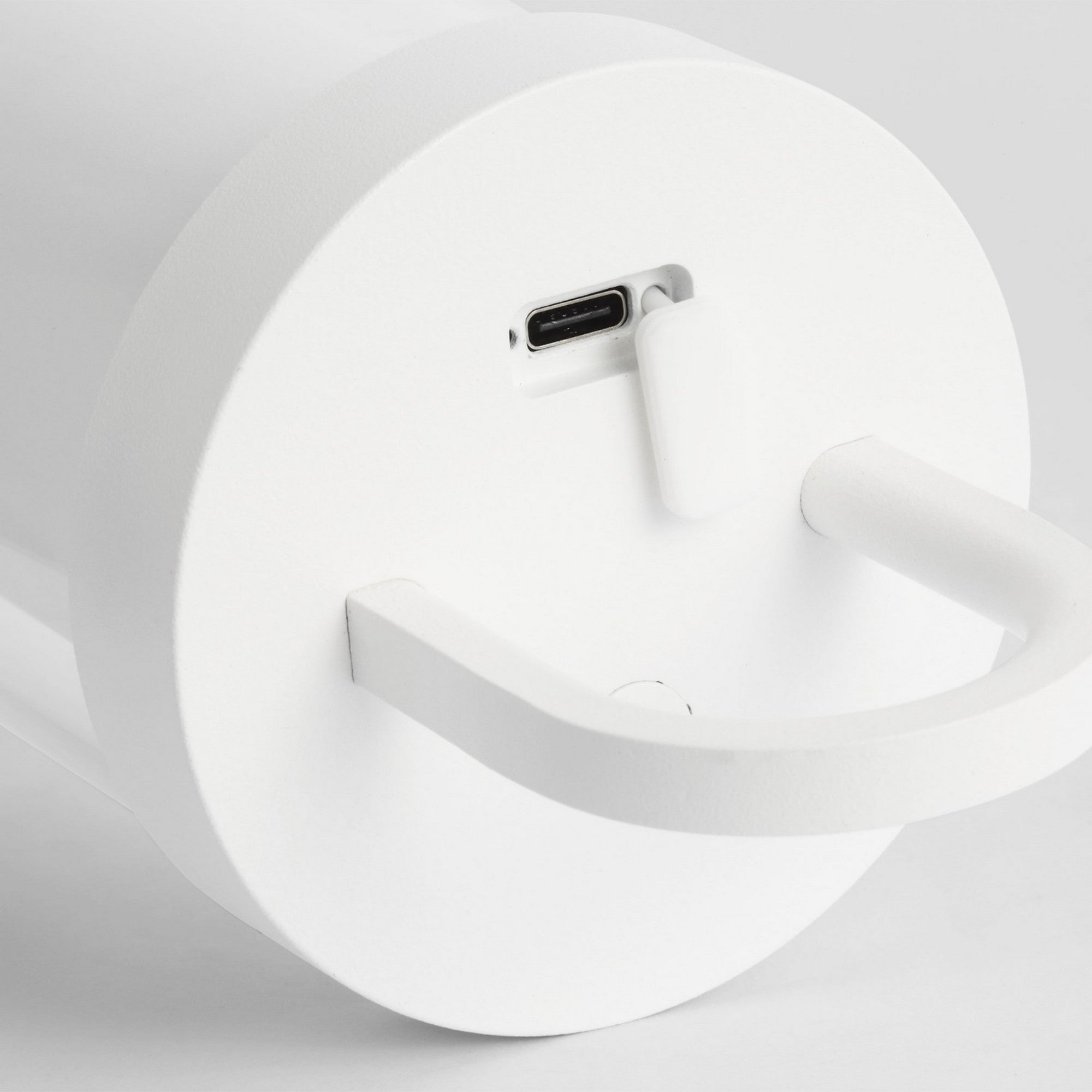 Kandella LED Accent Rechargeable Table Lamp, 120-240V, Matte White Finish - Bees Lighting