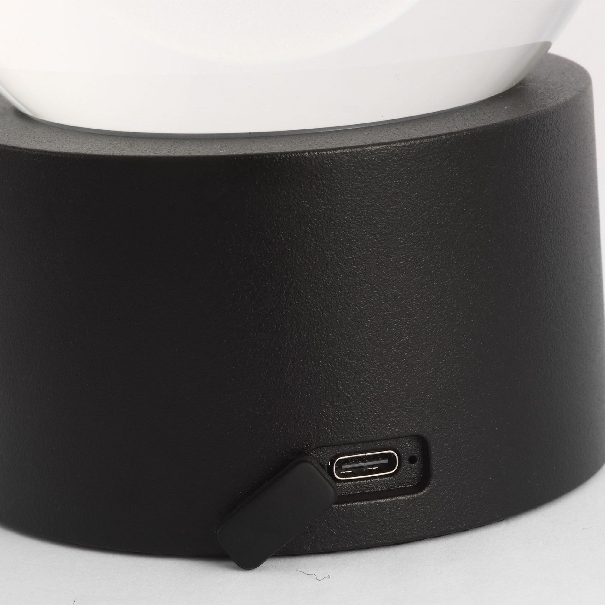 Mina Accent Rechargeable Table Lamp, Black Finish - Bees Lighting