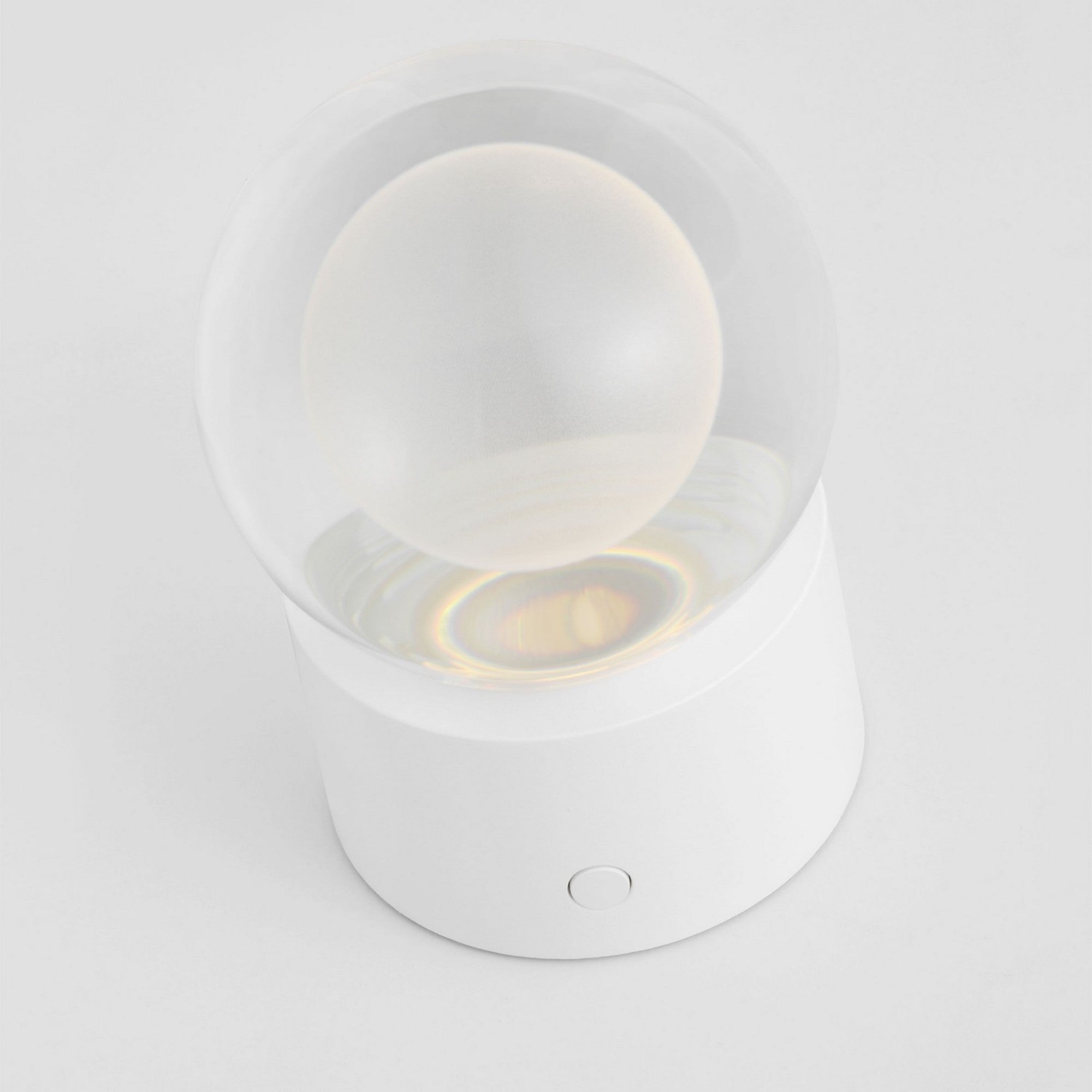 Mina Accent Rechargeable Table Lamp, Matte White Finish - Bees Lighting
