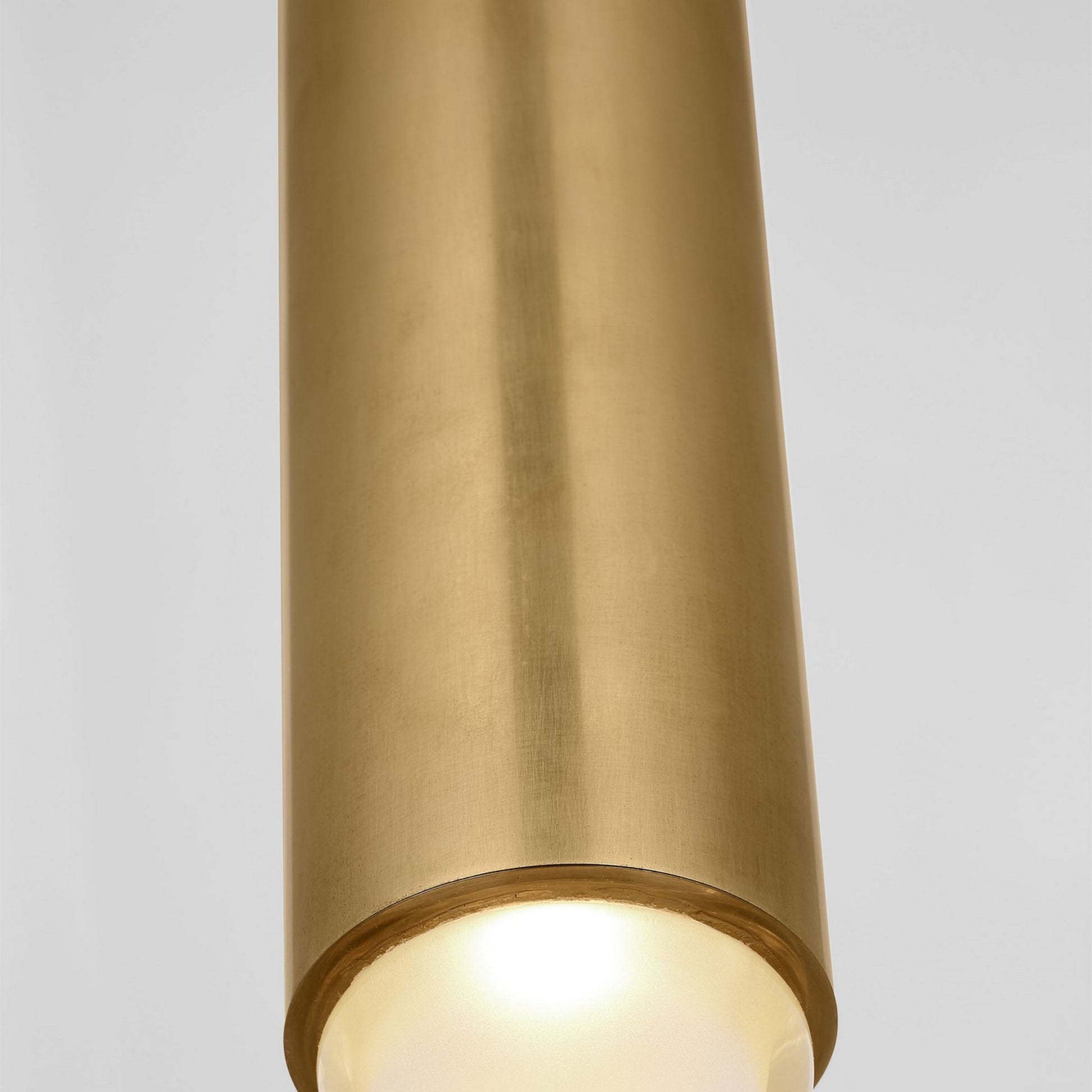 Ebell 24" LED X-Large Flush Mount, 120-277V, Natural Brass Finish - Bees Lighting