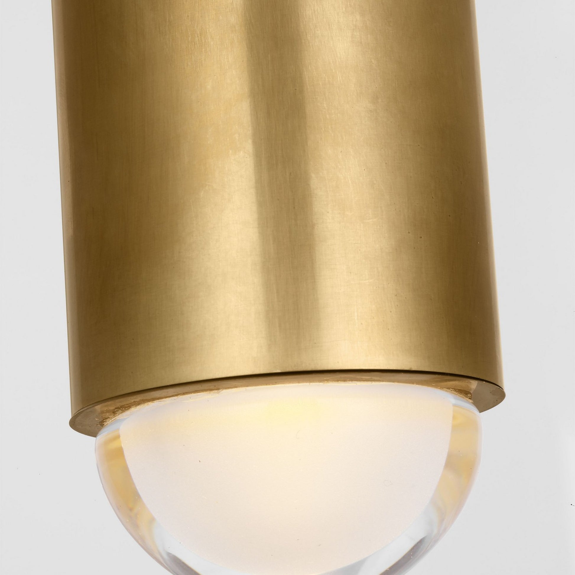 Ebell 36" LED Grand Flush Mount, 120-277V, Natural Brass Finish - Bees Lighting