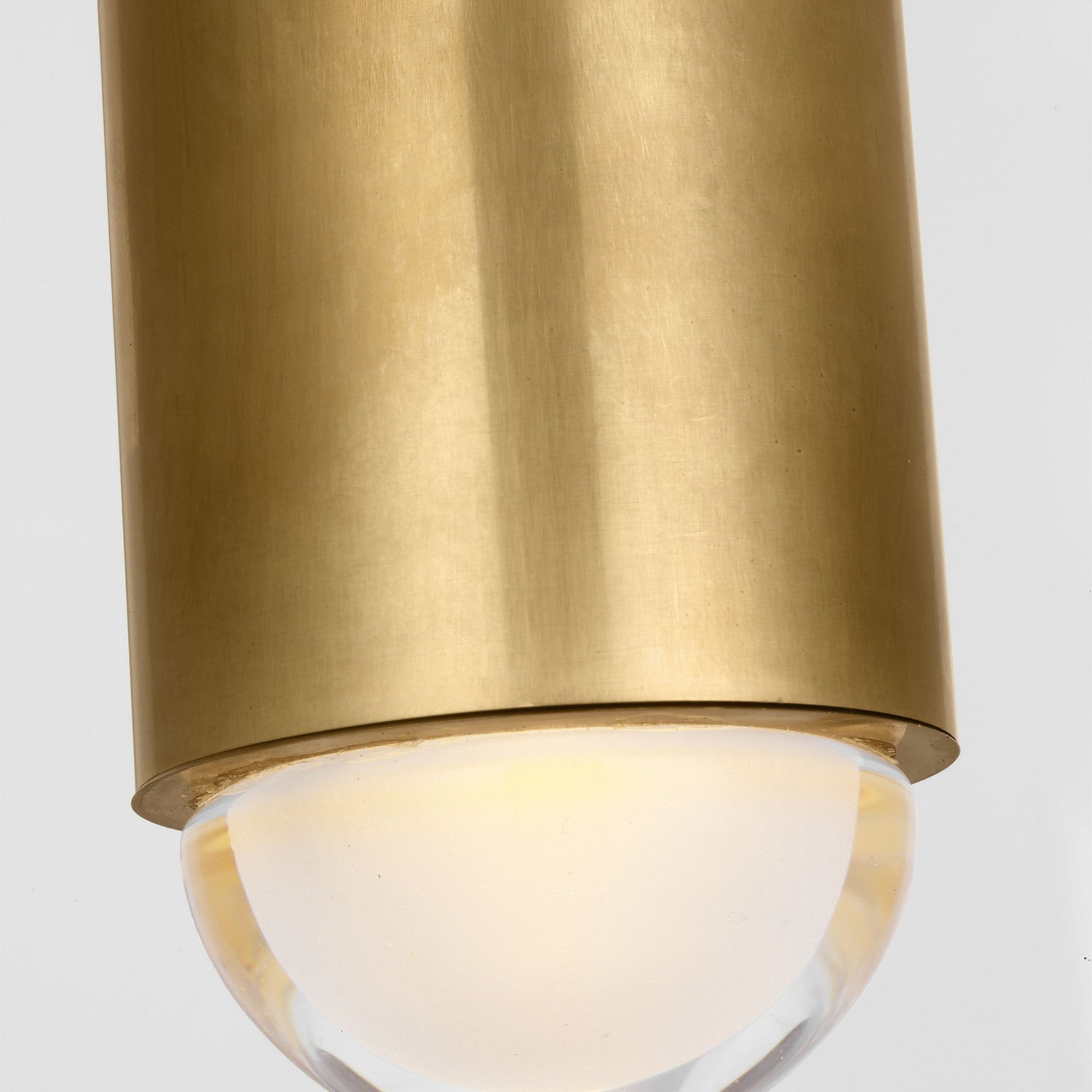 Ebell 36" LED Grand Flush Mount, 120-277V, Natural Brass Finish - Bees Lighting