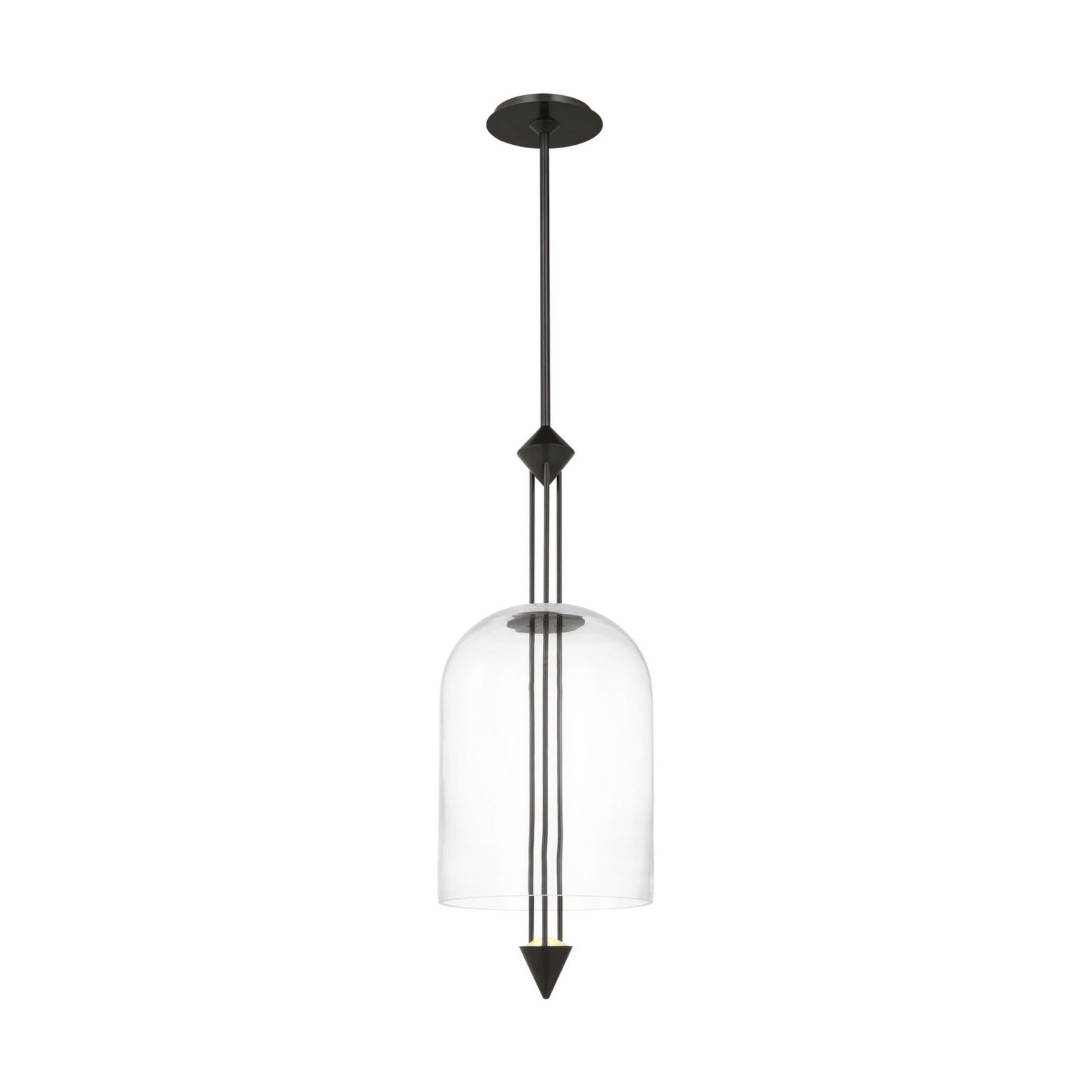 Cathedral 10" Medium Pendant, 120-277V, Dark Bronze Finish - Bees Lighting