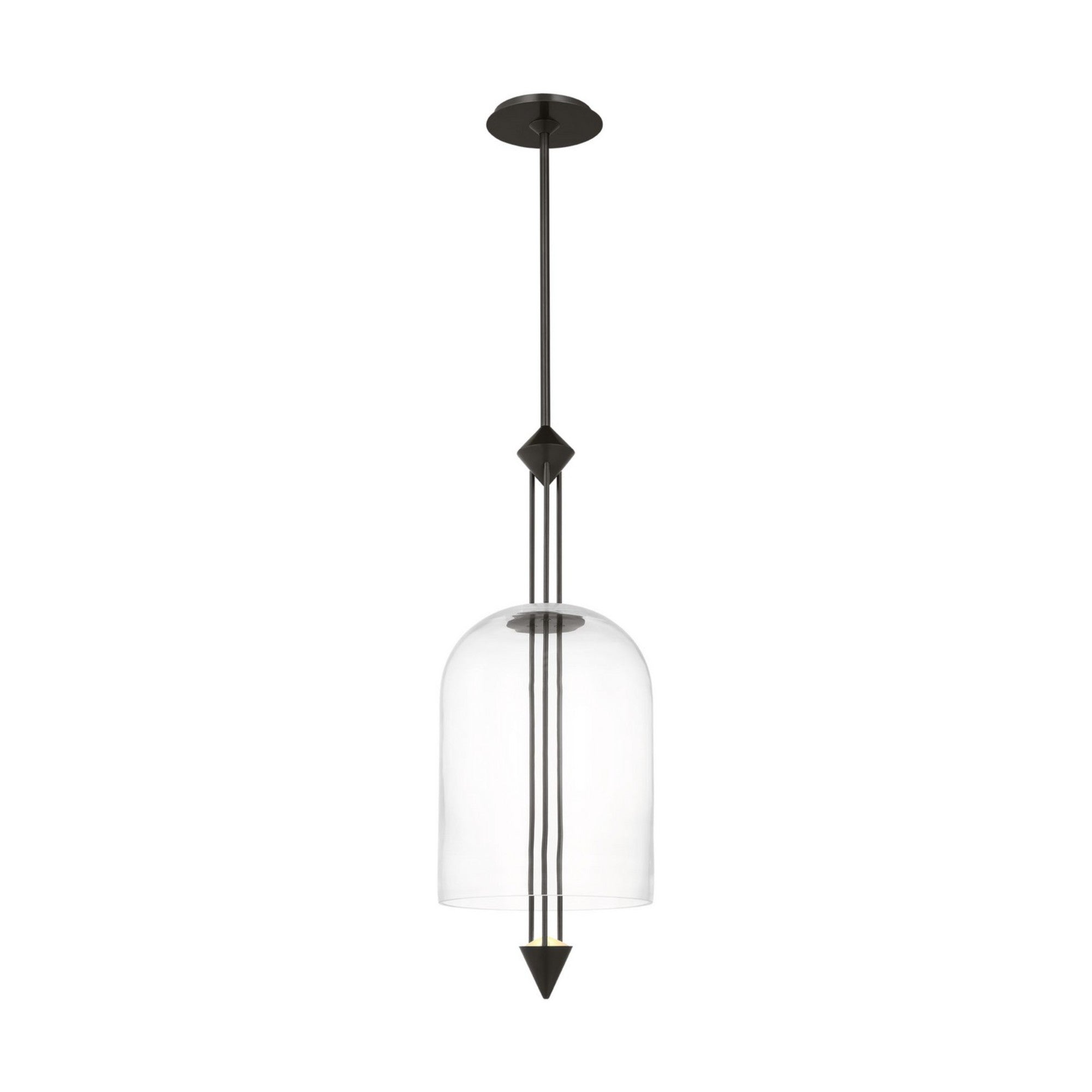 Cathedral 10" Medium Pendant, 120-277V, Dark Bronze Finish - Bees Lighting