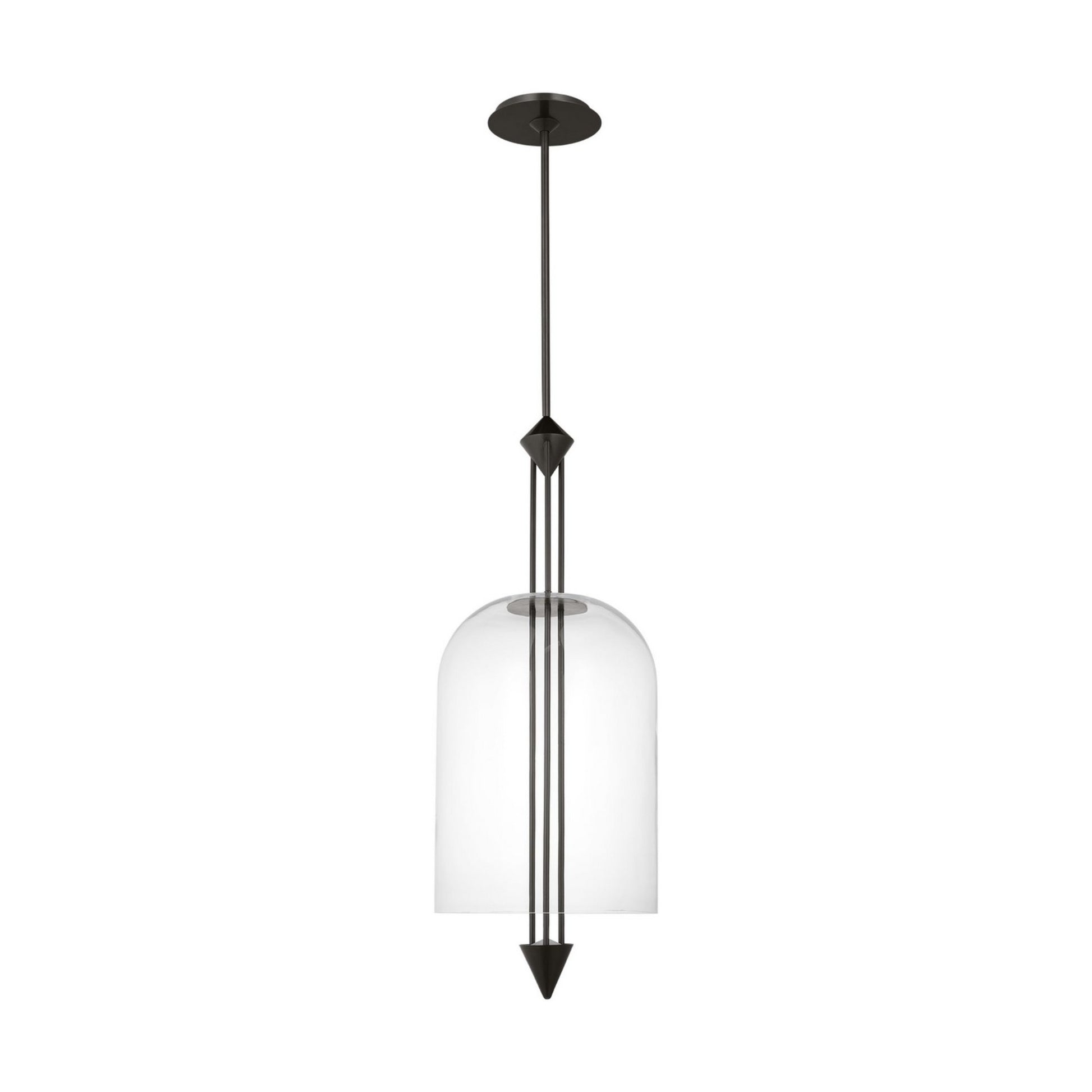 Cathedral 15" Large Pendant, 120-277V, Dark Bronze Finish - Bees Lighting