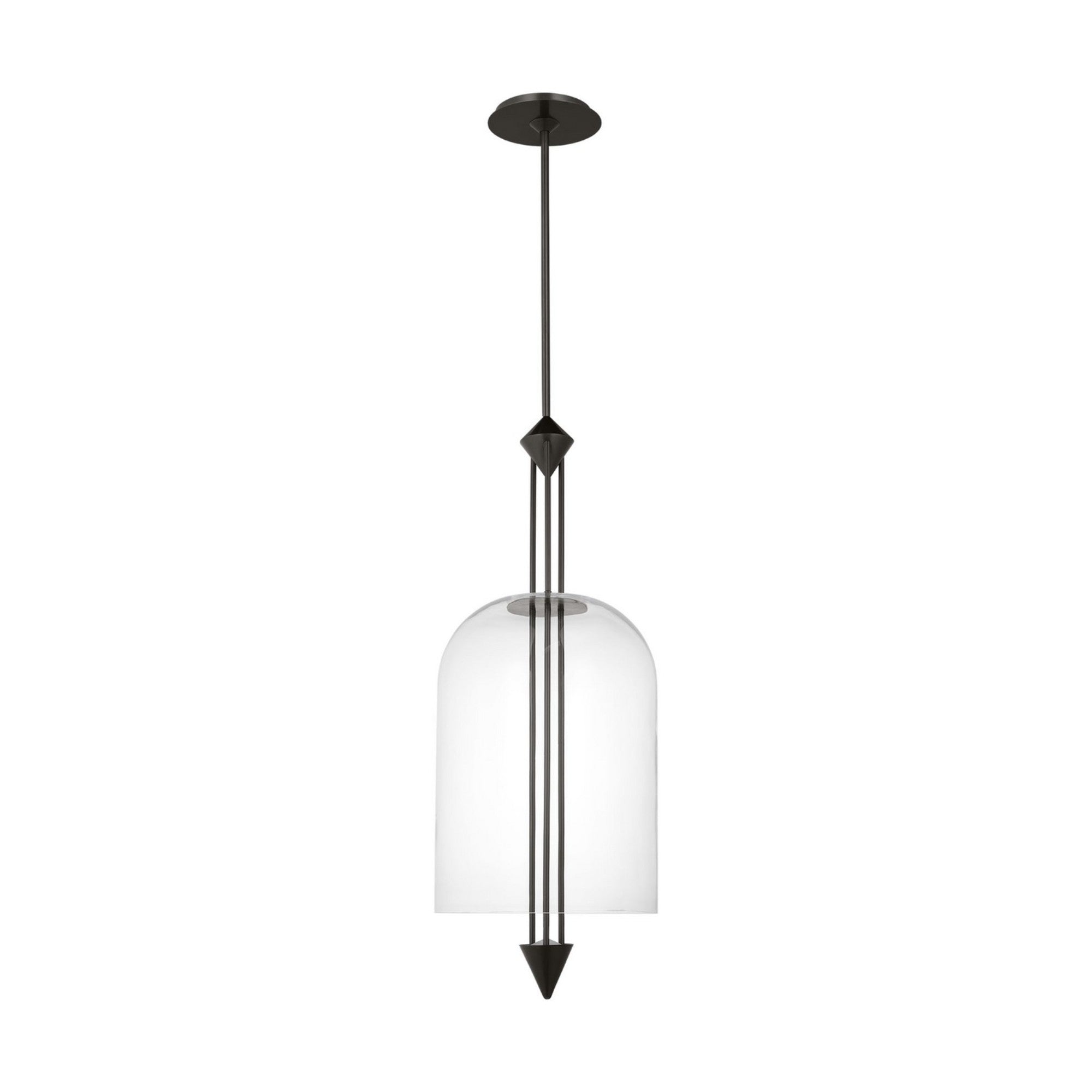 Cathedral 15" Large Pendant, 120-277V, Dark Bronze Finish - Bees Lighting