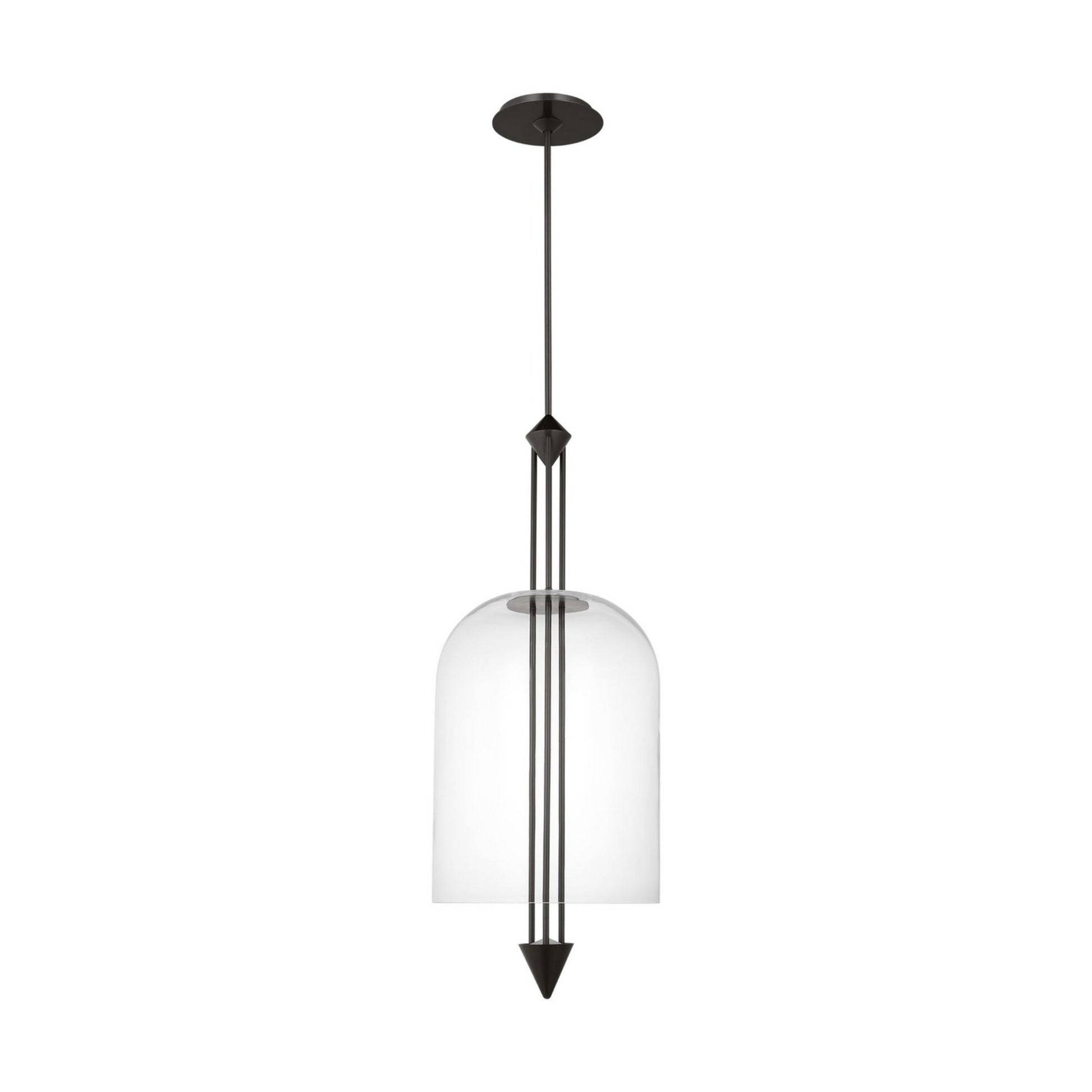 Cathedral 18" X-Large Pendant, 120-277V, Dark Bronze Finish - Bees Lighting