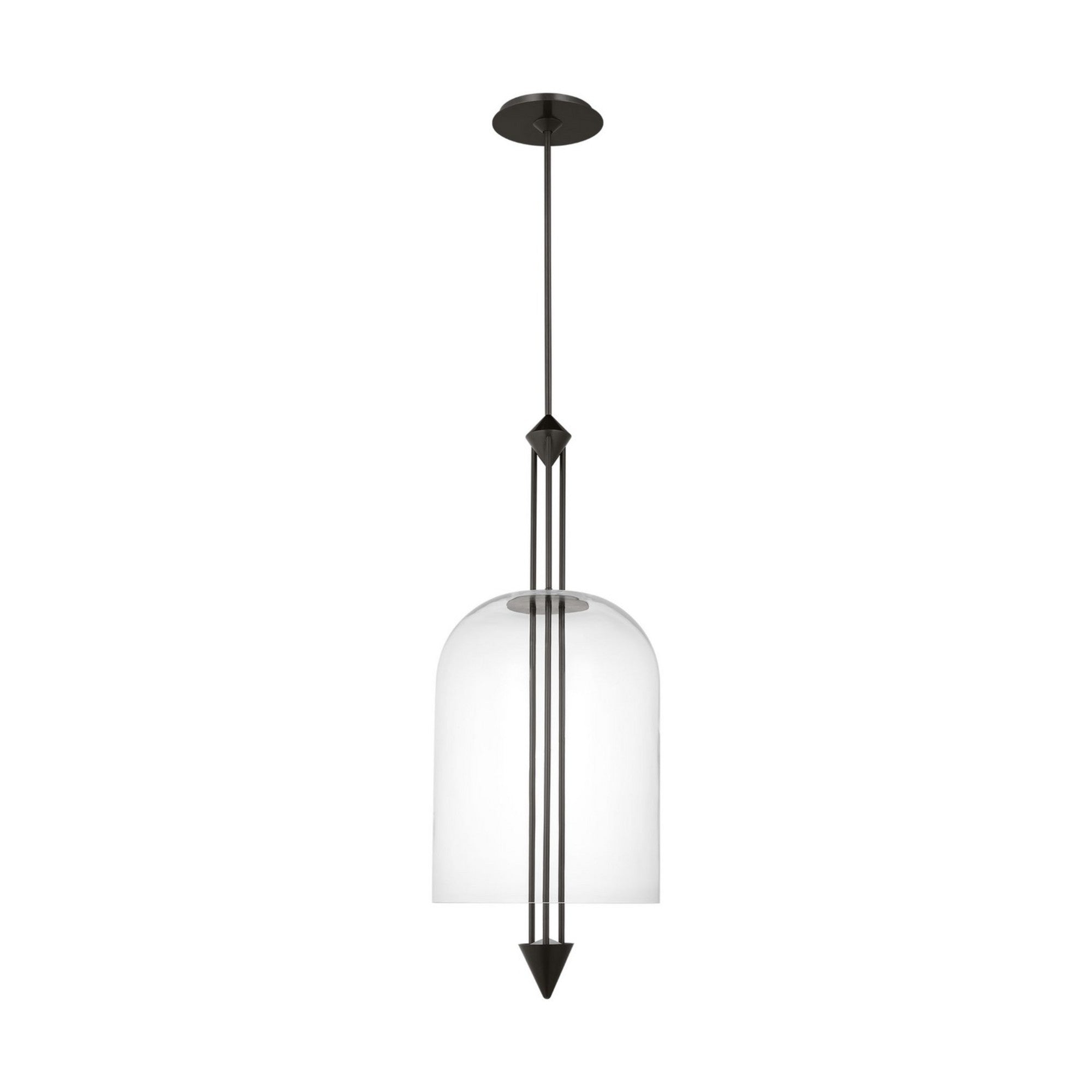 Cathedral 18" X-Large Pendant, 120-277V, Dark Bronze Finish - Bees Lighting
