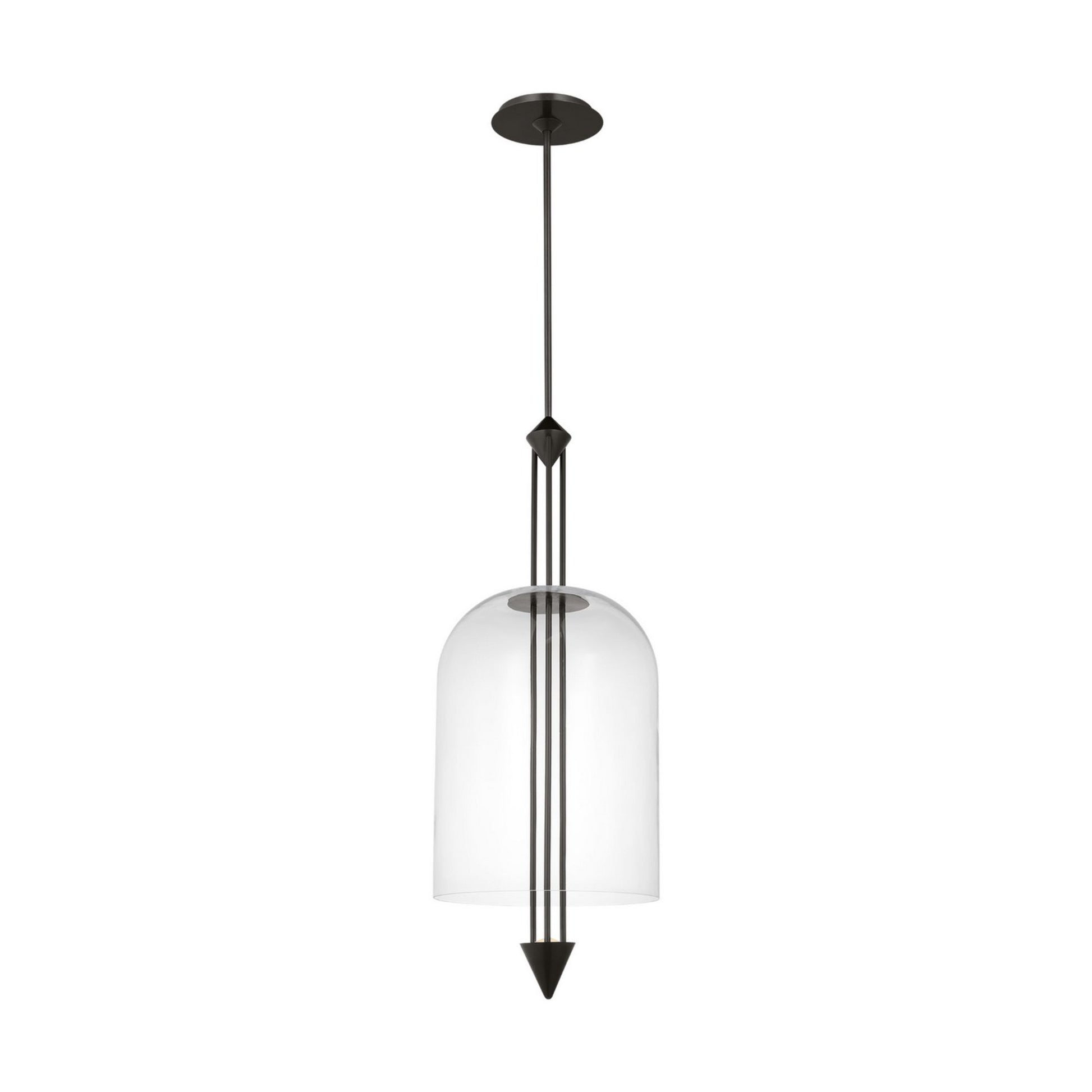 Cathedral 18" X-Large Pendant, 120-277V, Dark Bronze Finish - Bees Lighting