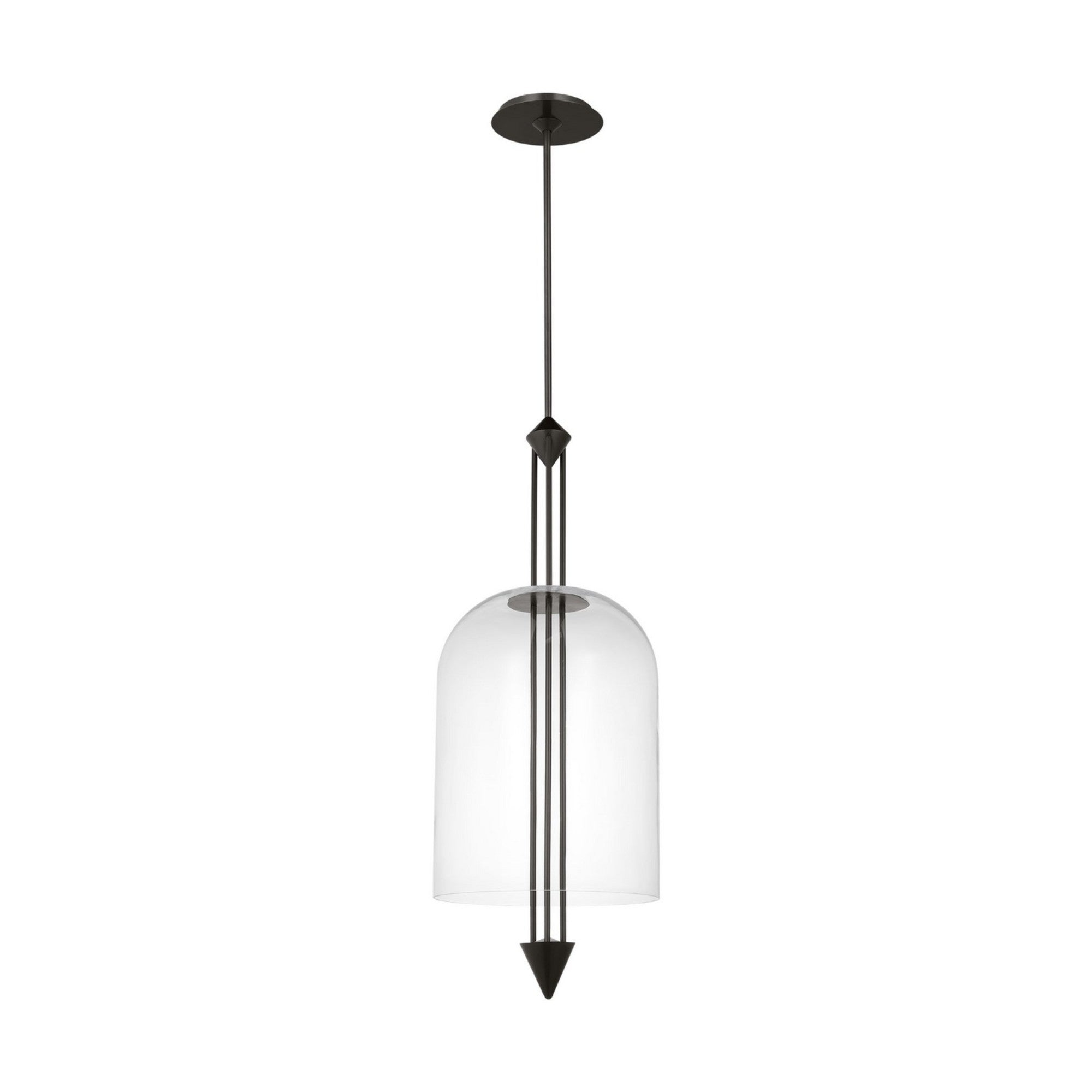 Cathedral 18" X-Large Pendant, 120-277V, Dark Bronze Finish - Bees Lighting