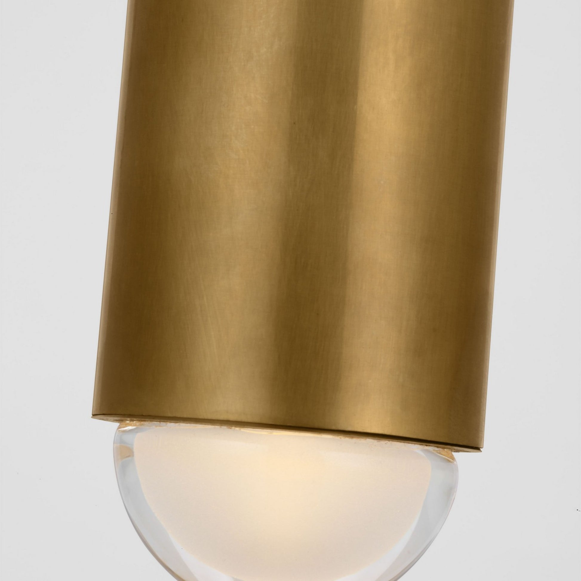 Ebell 48" LED X-Grand Flush Mount, 120-277V, Natural Brass Finish - Bees Lighting