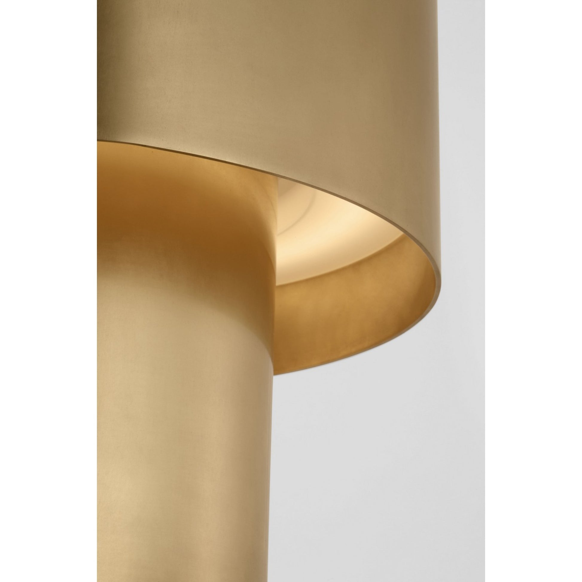 Kennett LED Small Table Lamp, 120-240V, Natural Brass Finish - Bees Lighting
