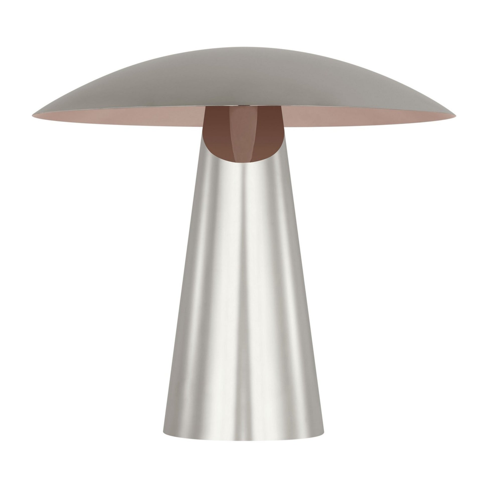 Aegis Medium Table Lamp, 120-240V, Polished Nickel Finish - Bees Lighting
