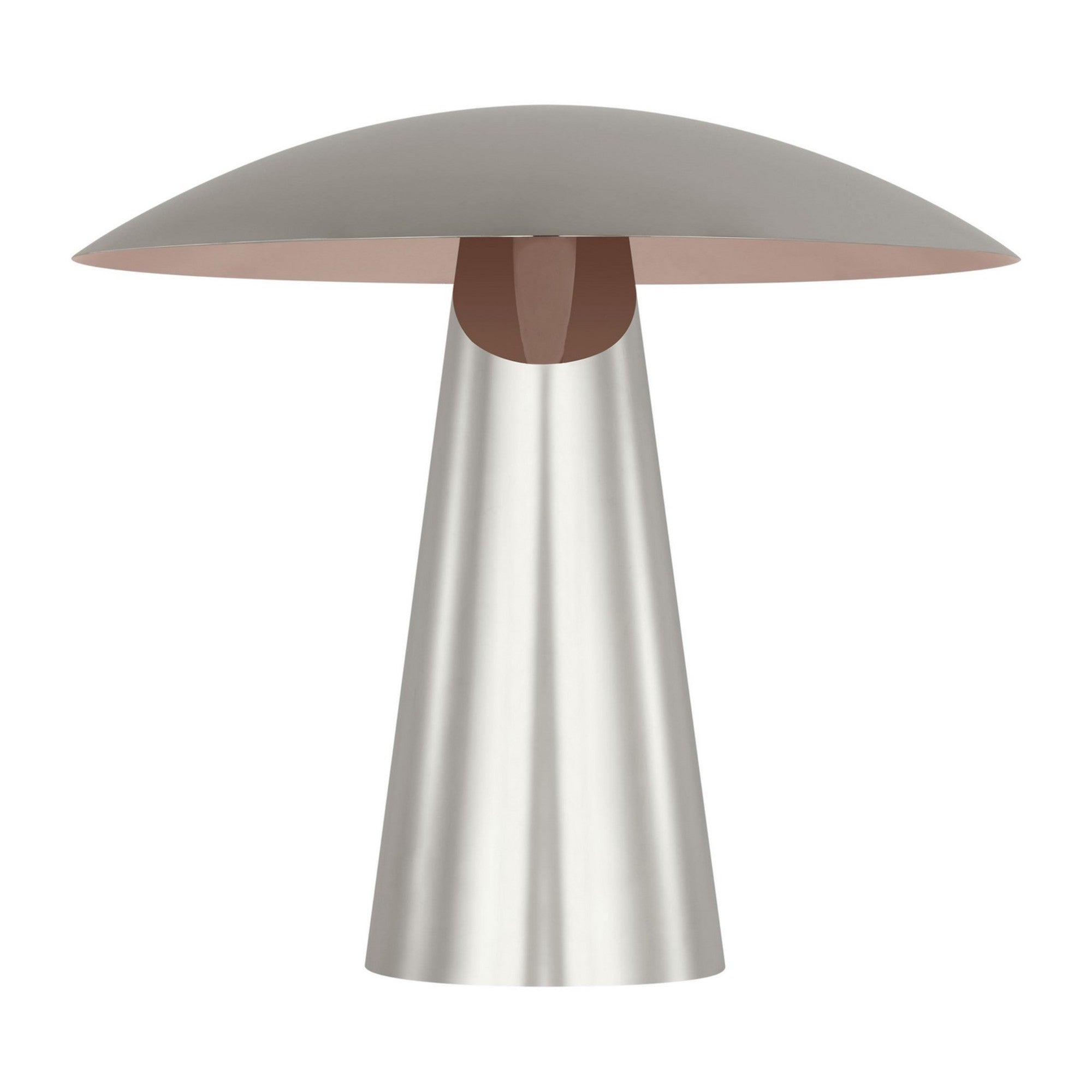 Aegis Medium Table Lamp, 120-240V, Polished Nickel Finish - Bees Lighting
