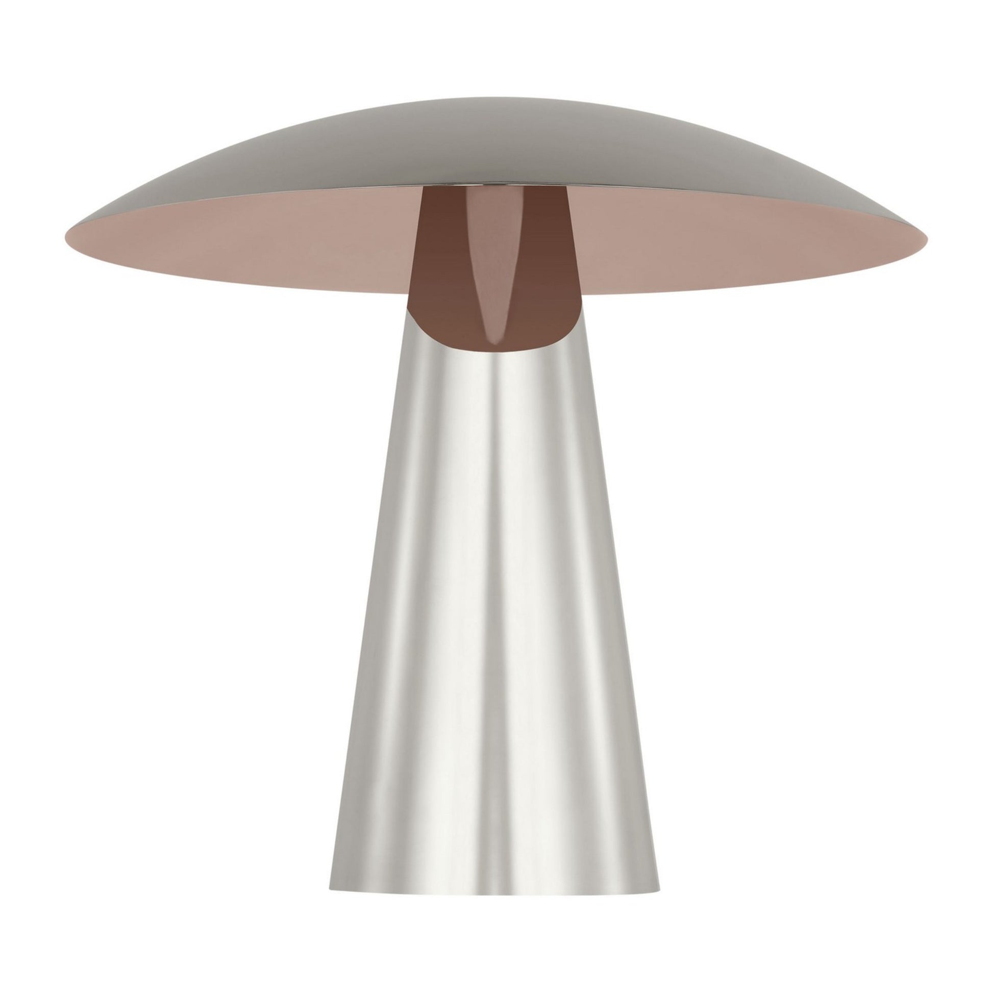 Aegis Medium Table Lamp, 120-240V, Polished Nickel Finish - Bees Lighting
