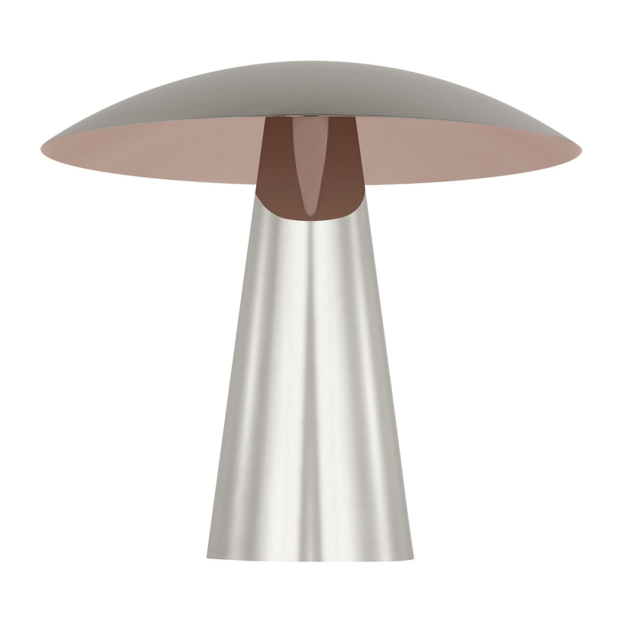 Aegis Medium Table Lamp, 120-240V, Polished Nickel Finish - Bees Lighting