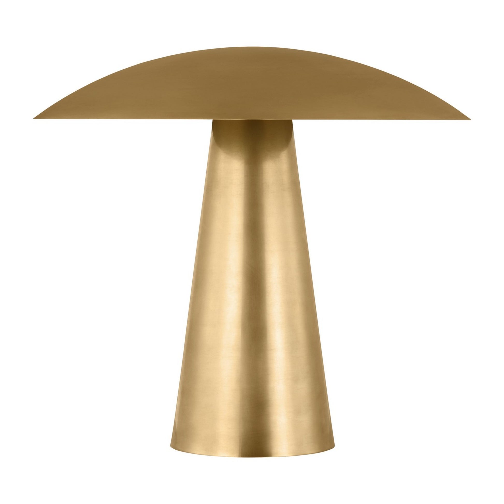 Aegis Medium Table Lamp, 120-240V, Natural Brass Finish - Bees Lighting