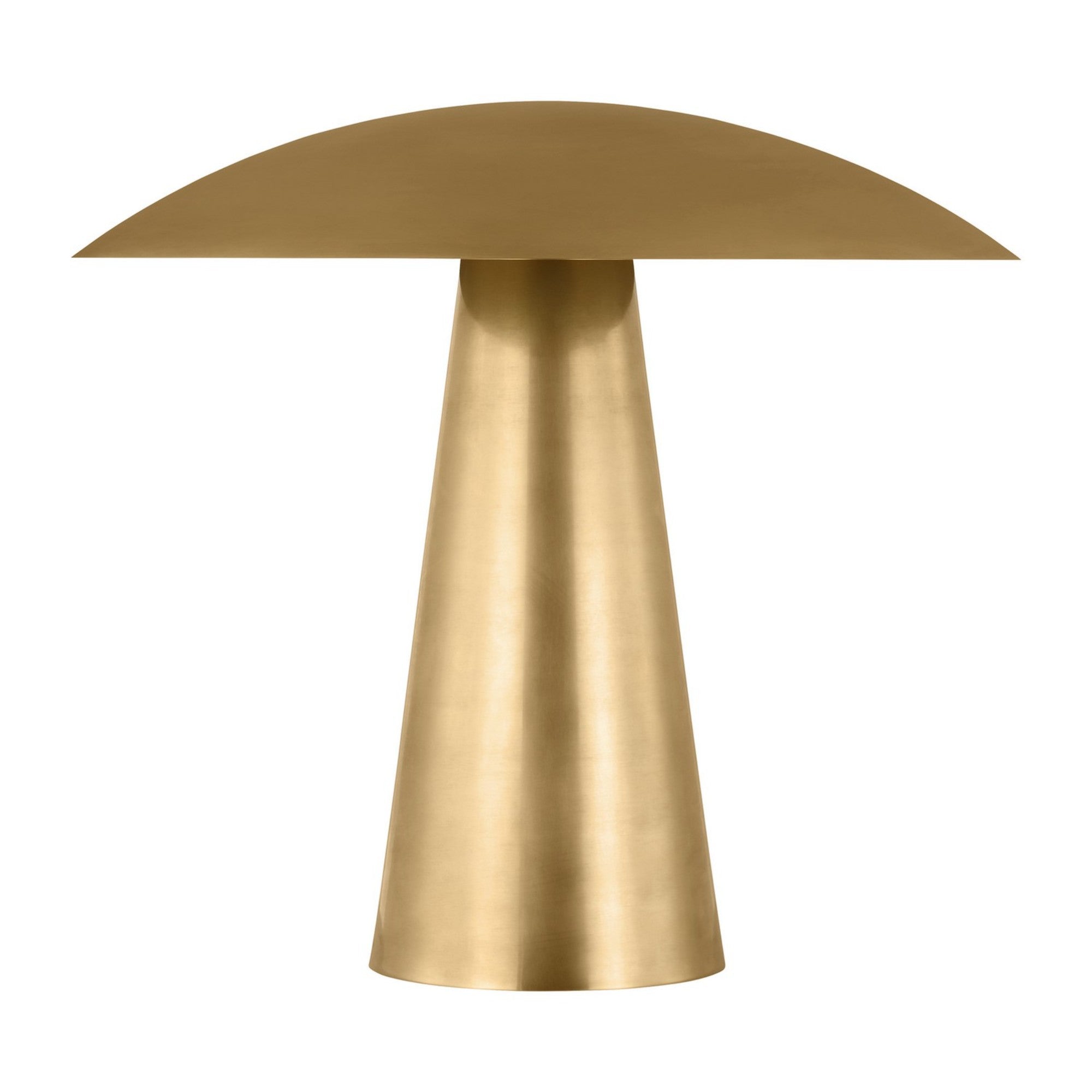 Aegis Medium Table Lamp, 120-240V, Natural Brass Finish - Bees Lighting