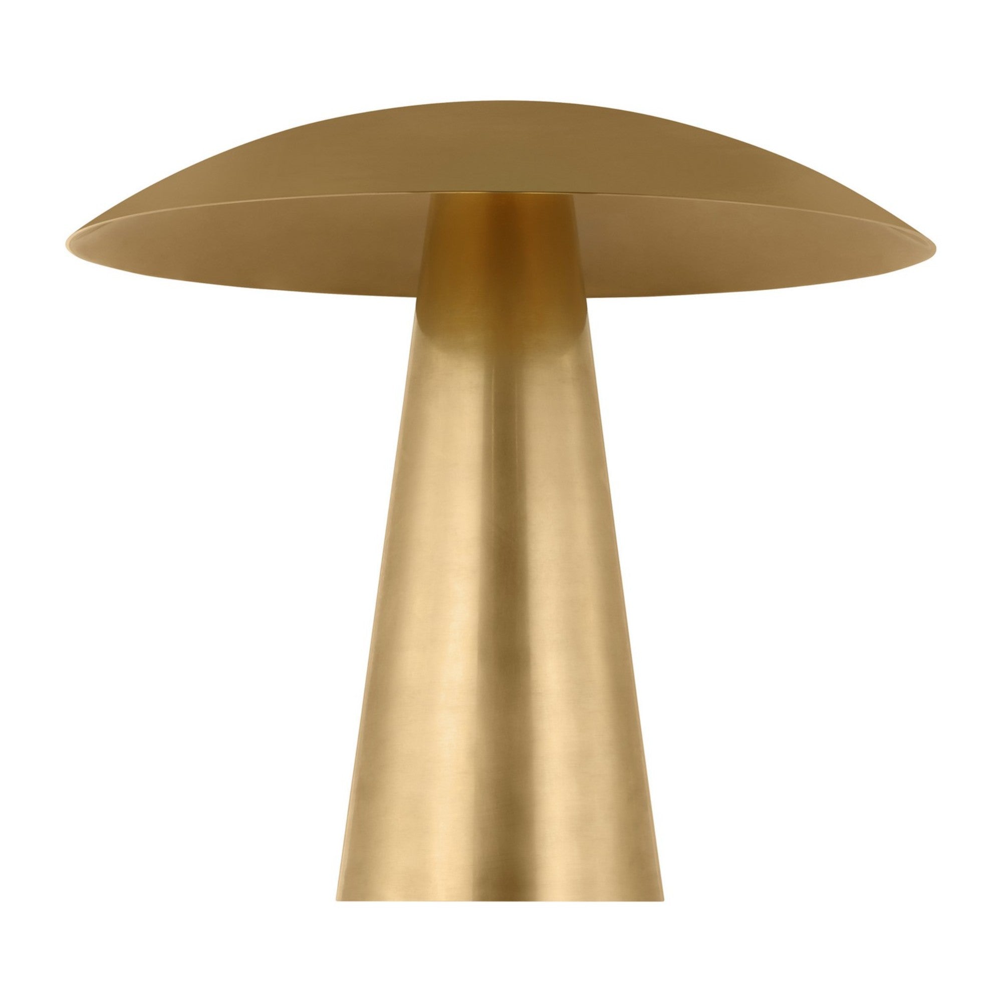 Aegis Medium Table Lamp, 120-240V, Natural Brass Finish - Bees Lighting