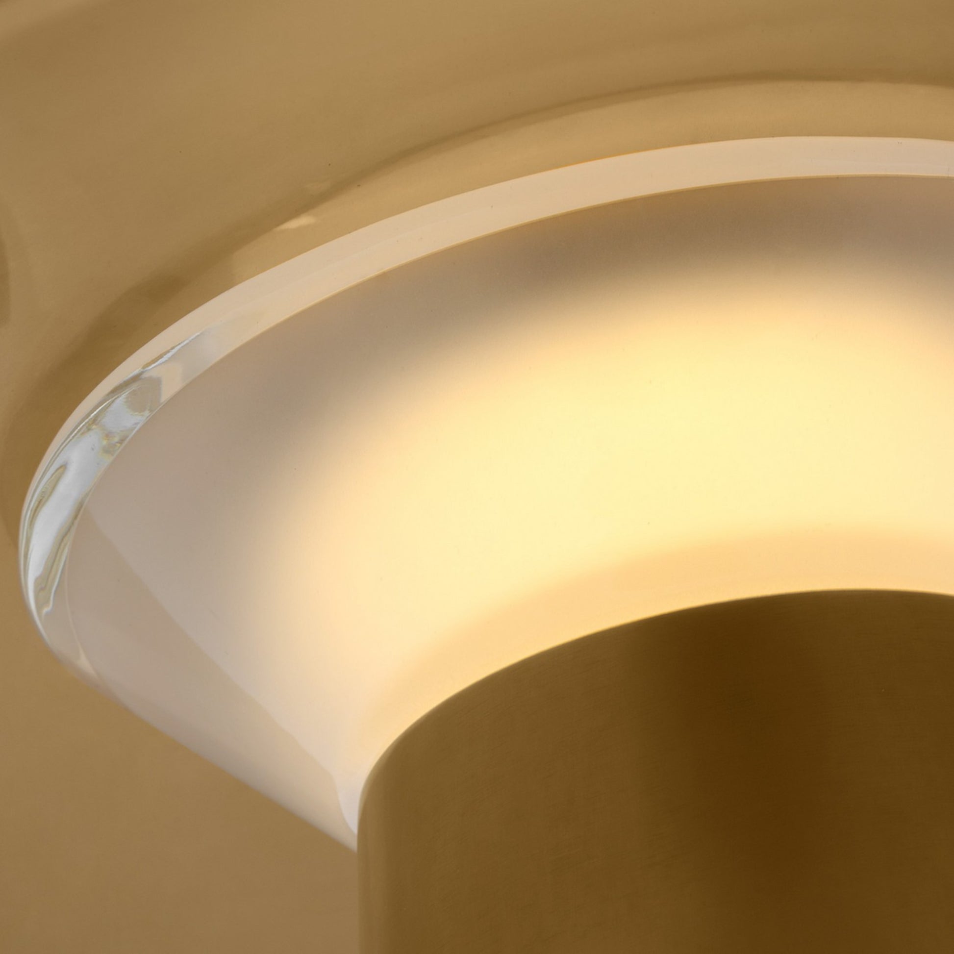 Aegis Medium Table Lamp, 120-240V, Natural Brass Finish - Bees Lighting