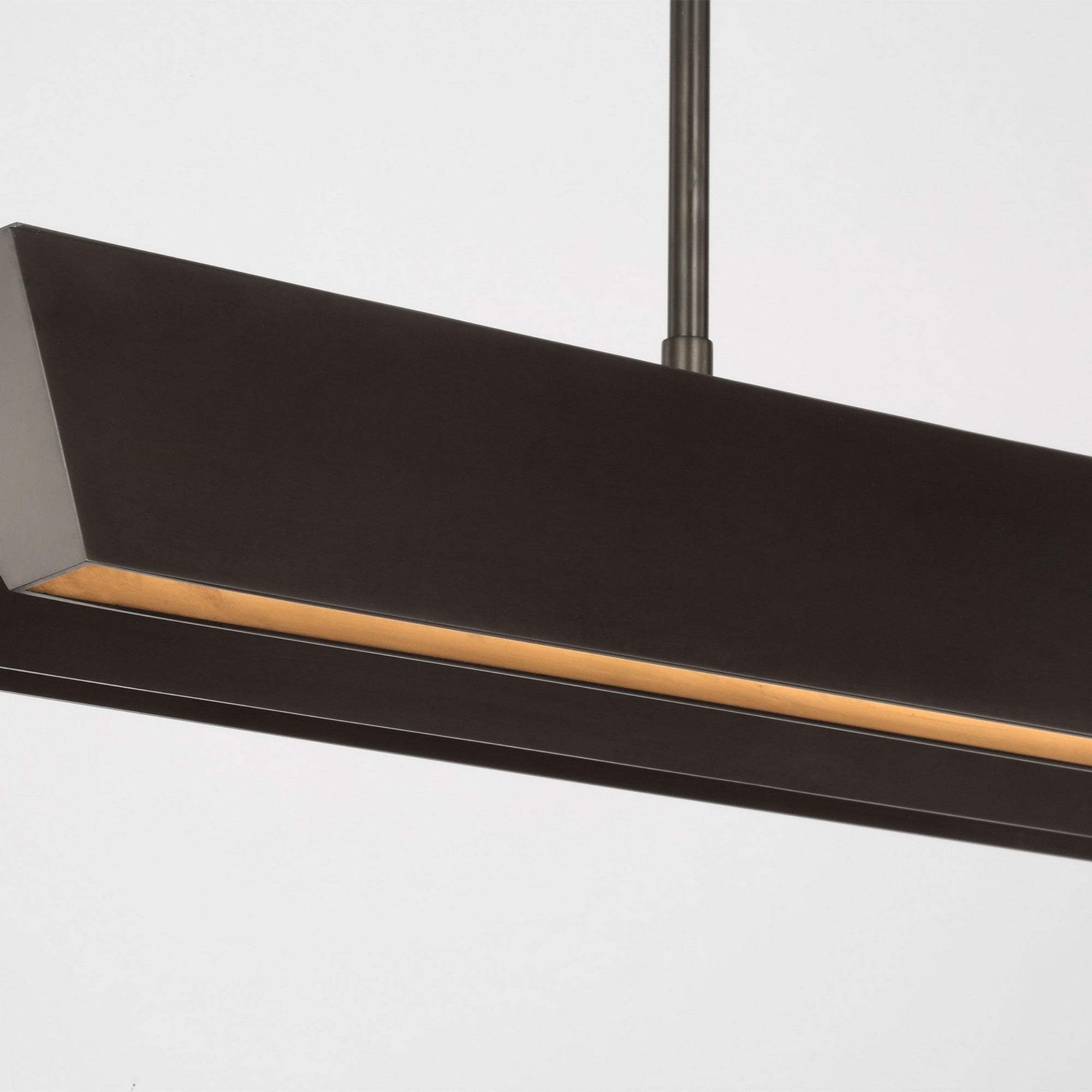Pench 42" Medium Linear Chandelier, Dark Bronze Finish - Bees Lighting