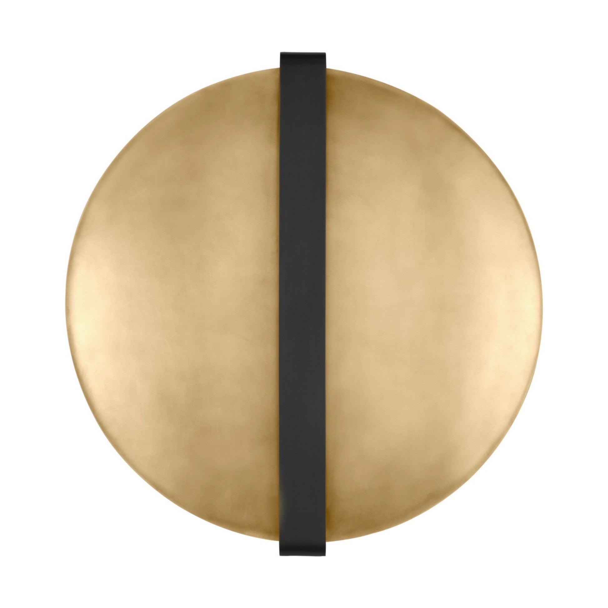 Cymbal 21" Wall Sconce, 120-277V, Dark Bronze & Natural Brass Finish - Bees Lighting
