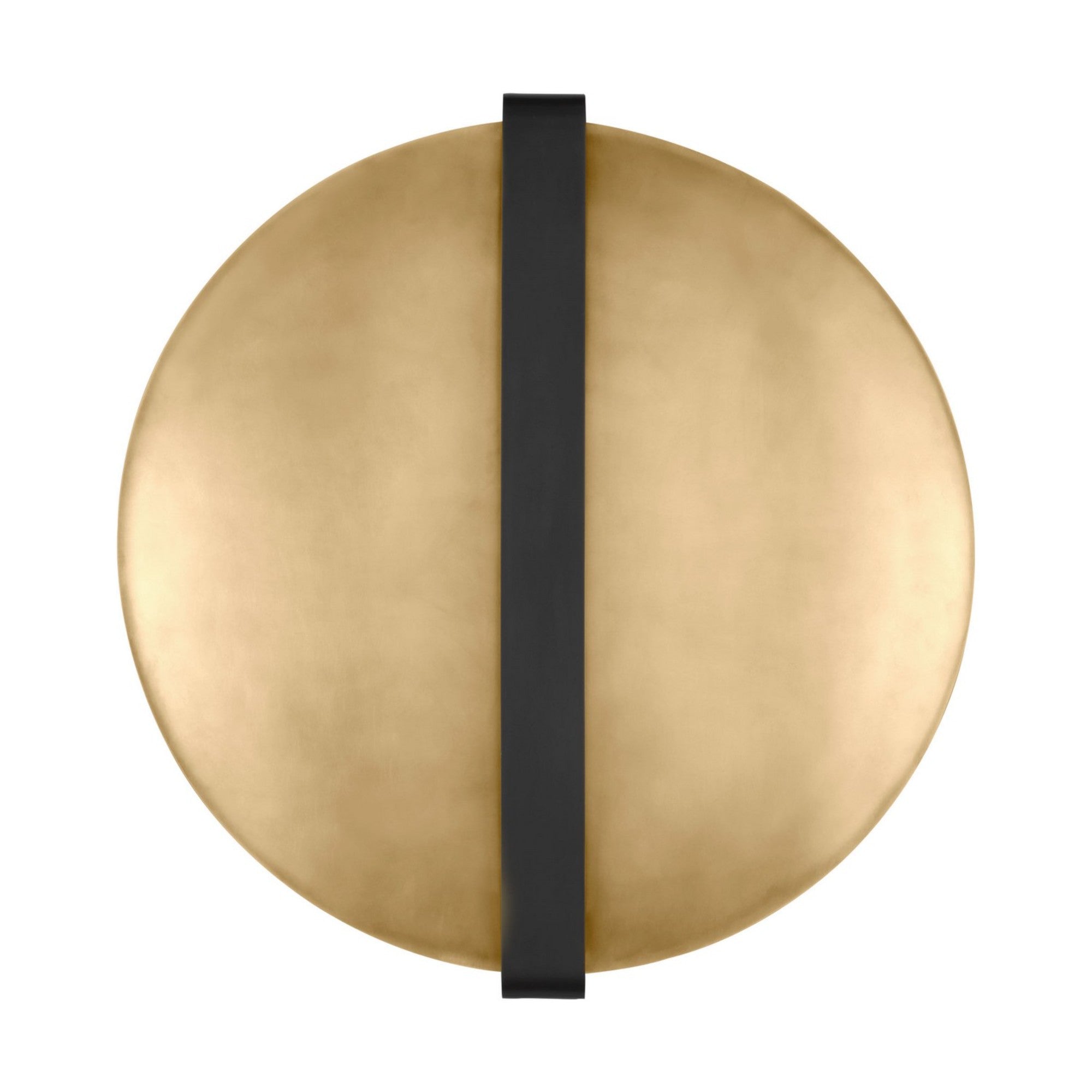 Cymbal 21" Wall Sconce, 120-277V, Dark Bronze & Natural Brass Finish - Bees Lighting