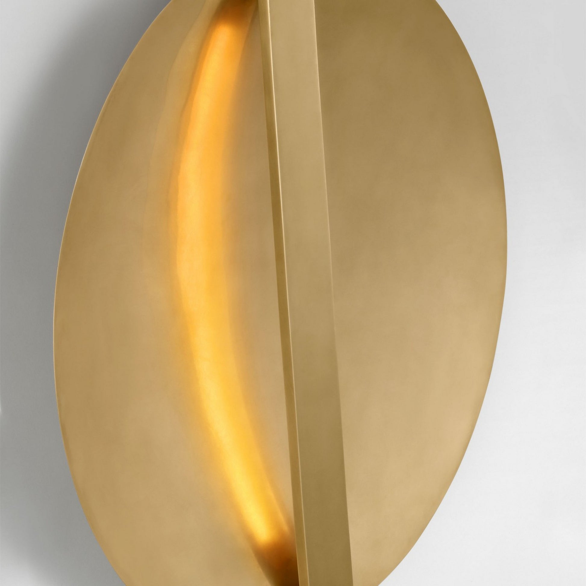 Cymbal 21" Wall Sconce, 120-277V, Natural Brass Finish - Bees Lighting