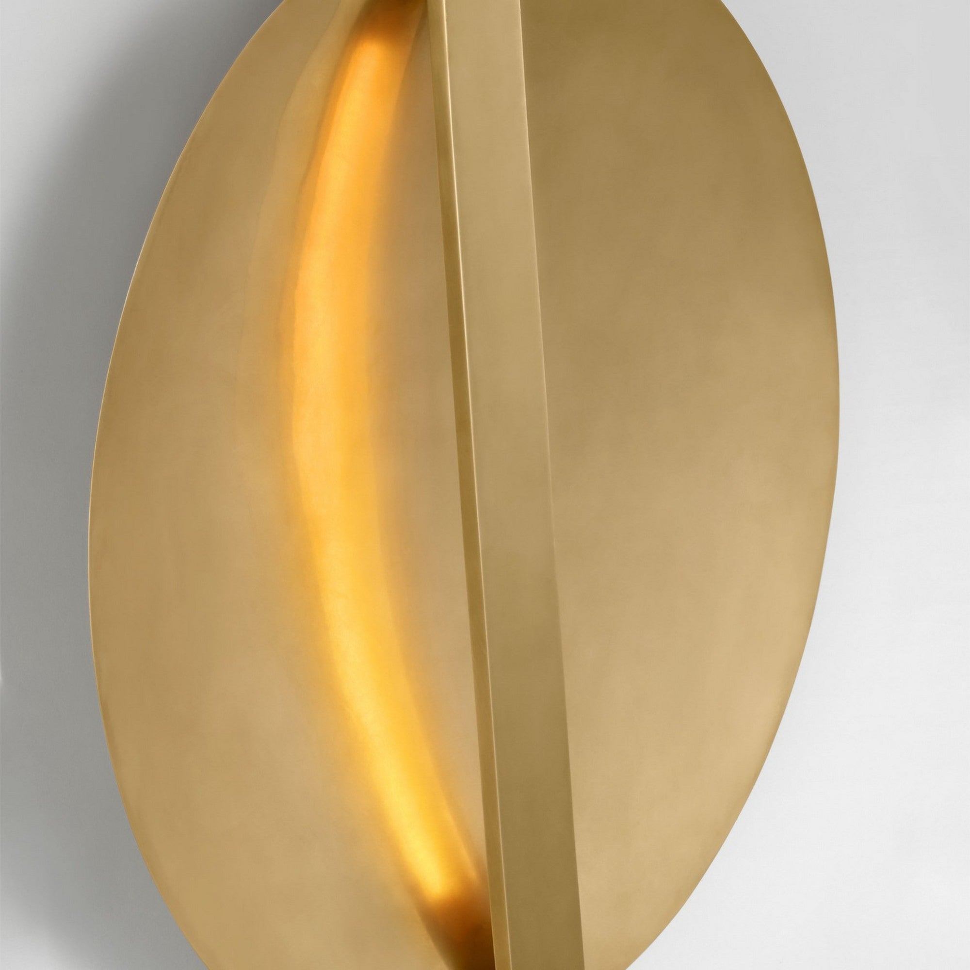 Cymbal 21" Wall Sconce, 120-277V, Natural Brass Finish - Bees Lighting