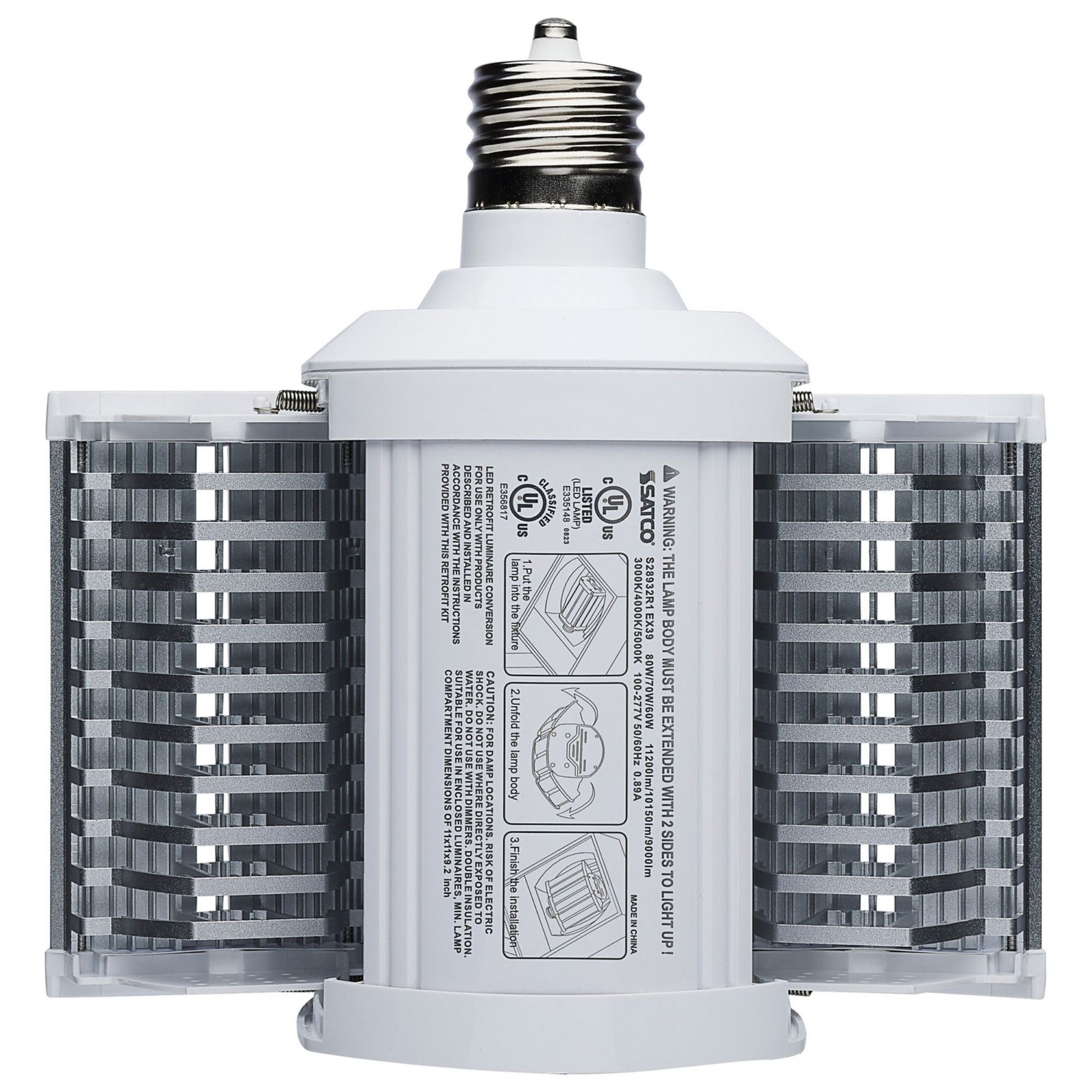 Hi-Pro Shoe Box Retrofit LED Bulb, 11200lm, Selectable CCT, EX39, 120-277V - Bees Lighting