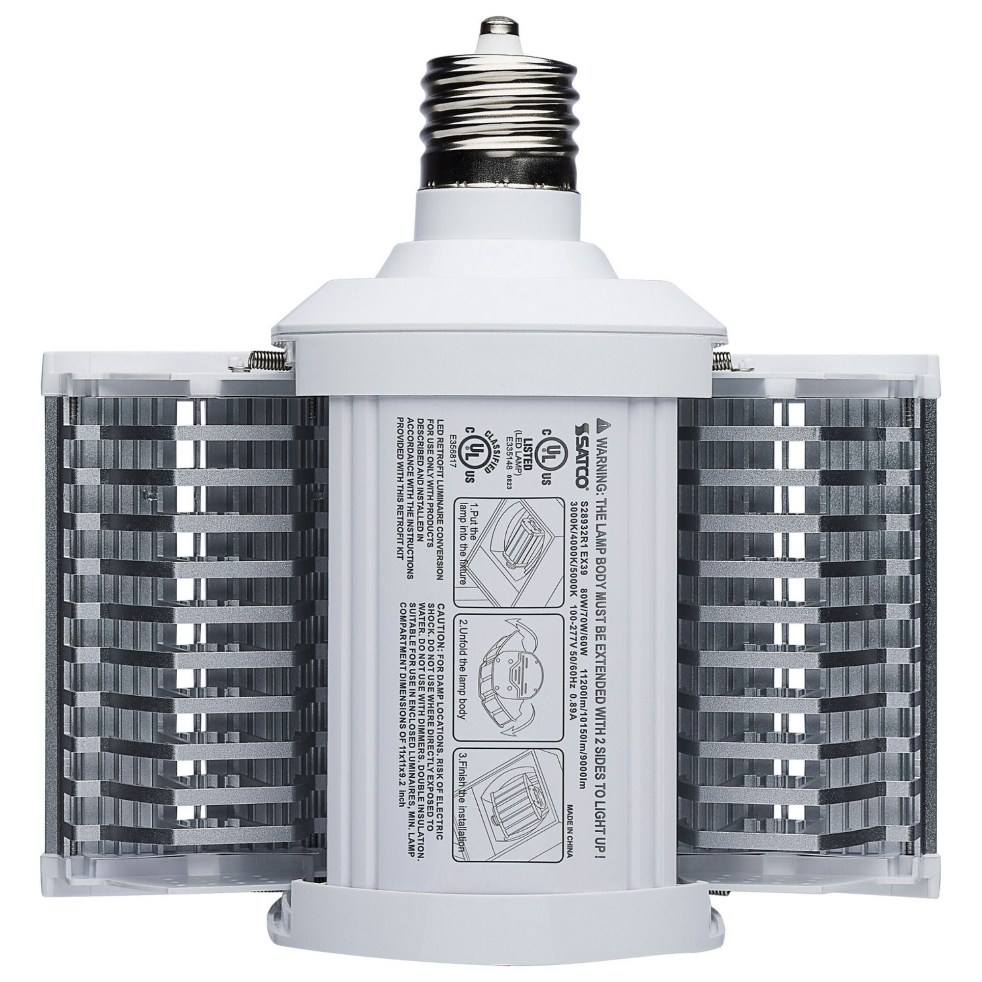 Hi-Pro Shoe Box Retrofit LED Bulb, 11200lm, Selectable CCT, EX39, 120-277V - Bees Lighting