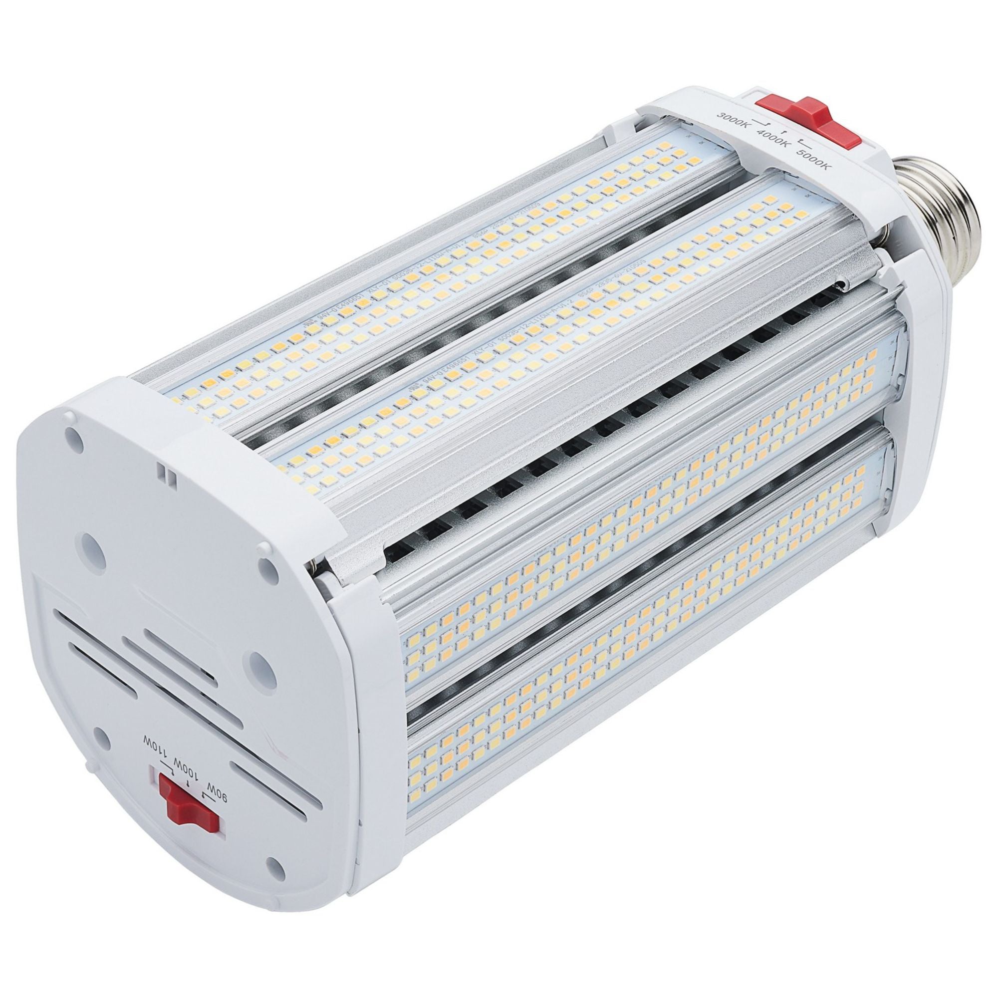 Expandable Hi-Pro Shoe Box LED Bulb, 90W|100W|110W, 15400lm, Selectable CCT, EX39 Mogul, 120-277V - Bees Lighting